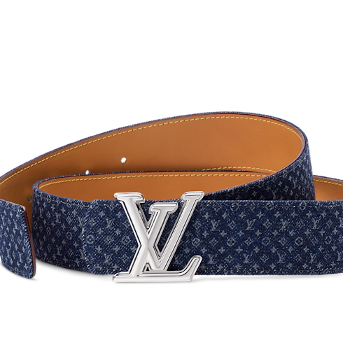 Ceinture LV Dimension Monogram Reflective Denim 40 mm réversible Monogram Denim Homme Accessoires Ceintures | LOUIS VUITTON (Zoom produit)