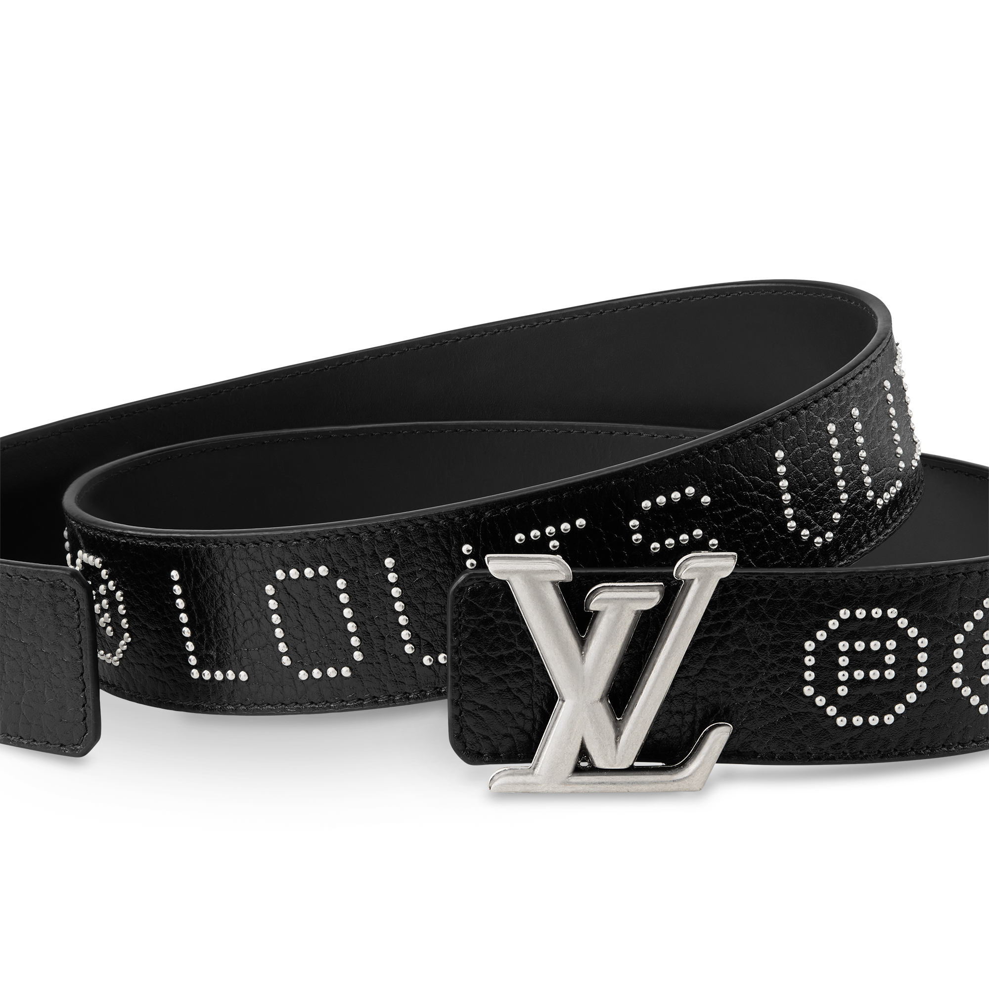 Ceinture LV Dimension Rockabilly Studs 40 mm réversible  Homme Accessoires Ceintures | LOUIS VUITTON (Zoom produit)
