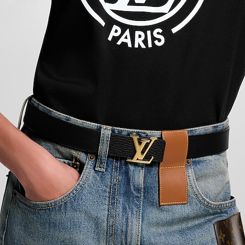 Ceinture LV Initiales 30 mm réversible Autres Cuirs Femme Accessoires Ceintures | LOUIS VUITTON (Zoom produit)
