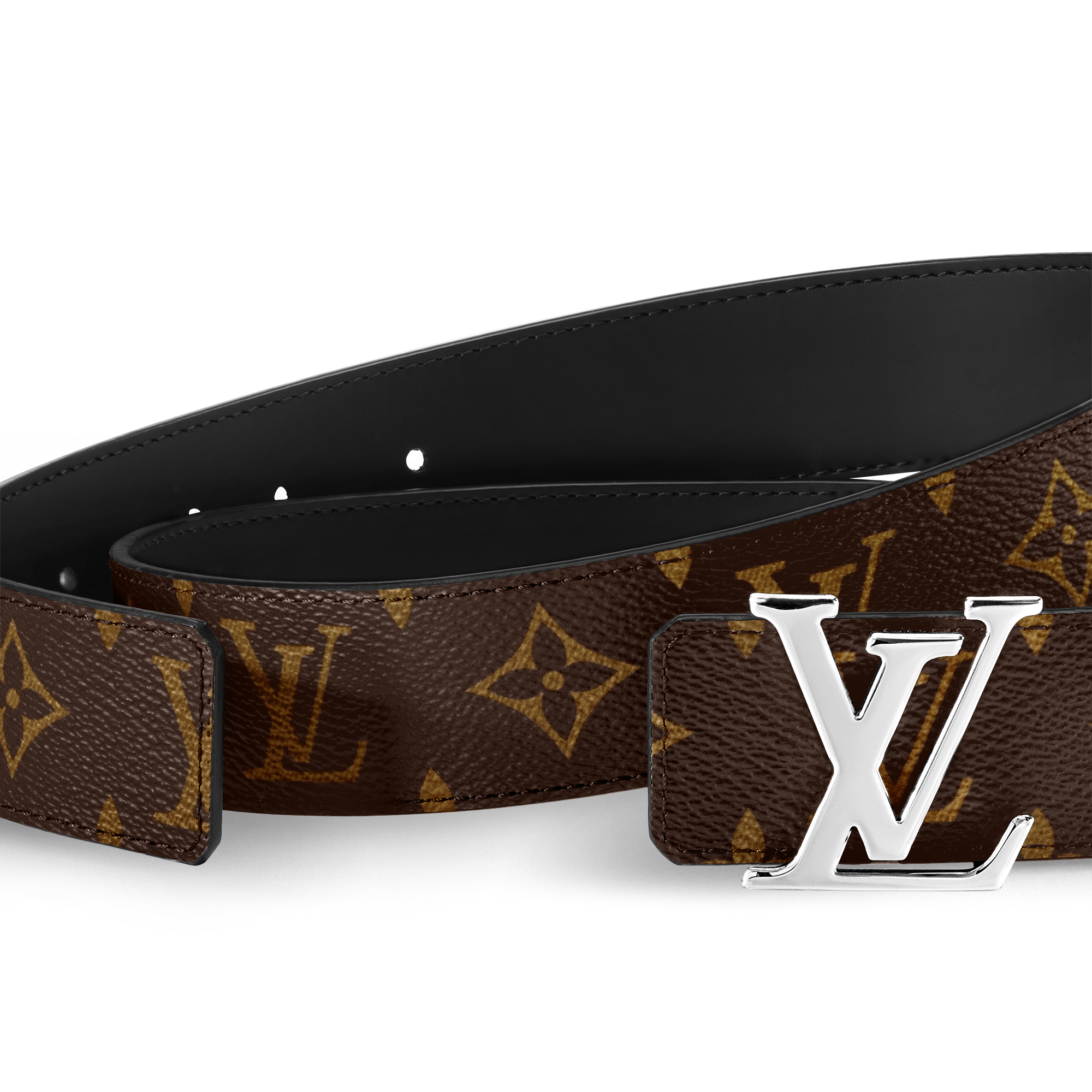 Ceinture LV Initiales 35 mm réversible  Les fêtes Louis Vuitton Cadeaux de fêtes pour Lui } | LOUIS VUITTON (Zoom produit)