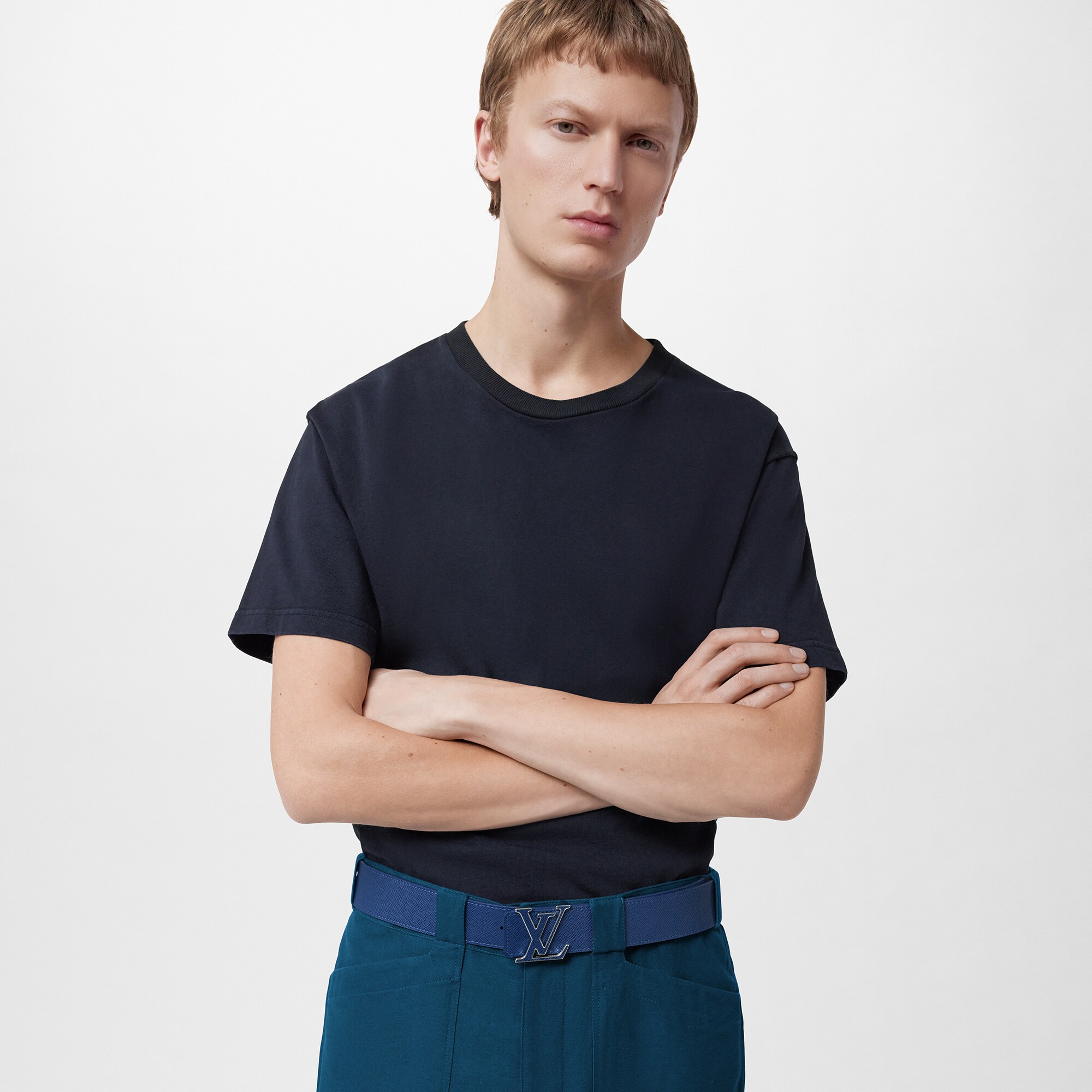 Ceinture LV Initiales 40 mm réversible Taigarama Homme Accessoires Ceintures | LOUIS VUITTON (Zoom produit)