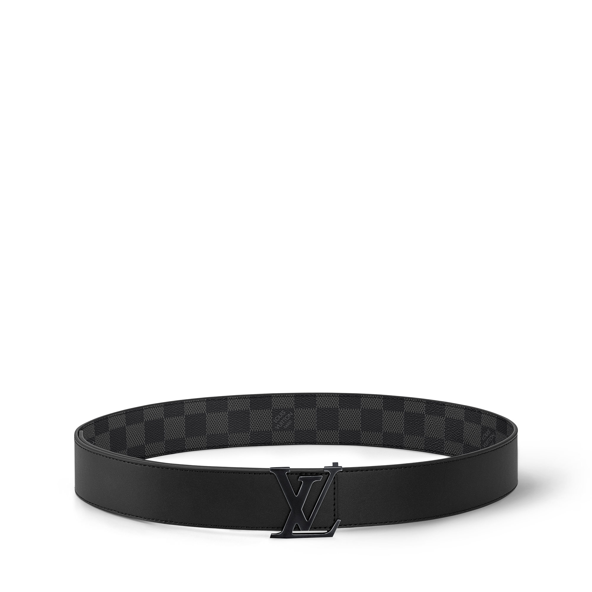 Ceinture LV Initiales 40 mm réversible Toile Damier Graphite Homme Accessoires Ceintures | LOUIS VUITTON (Zoom produit)