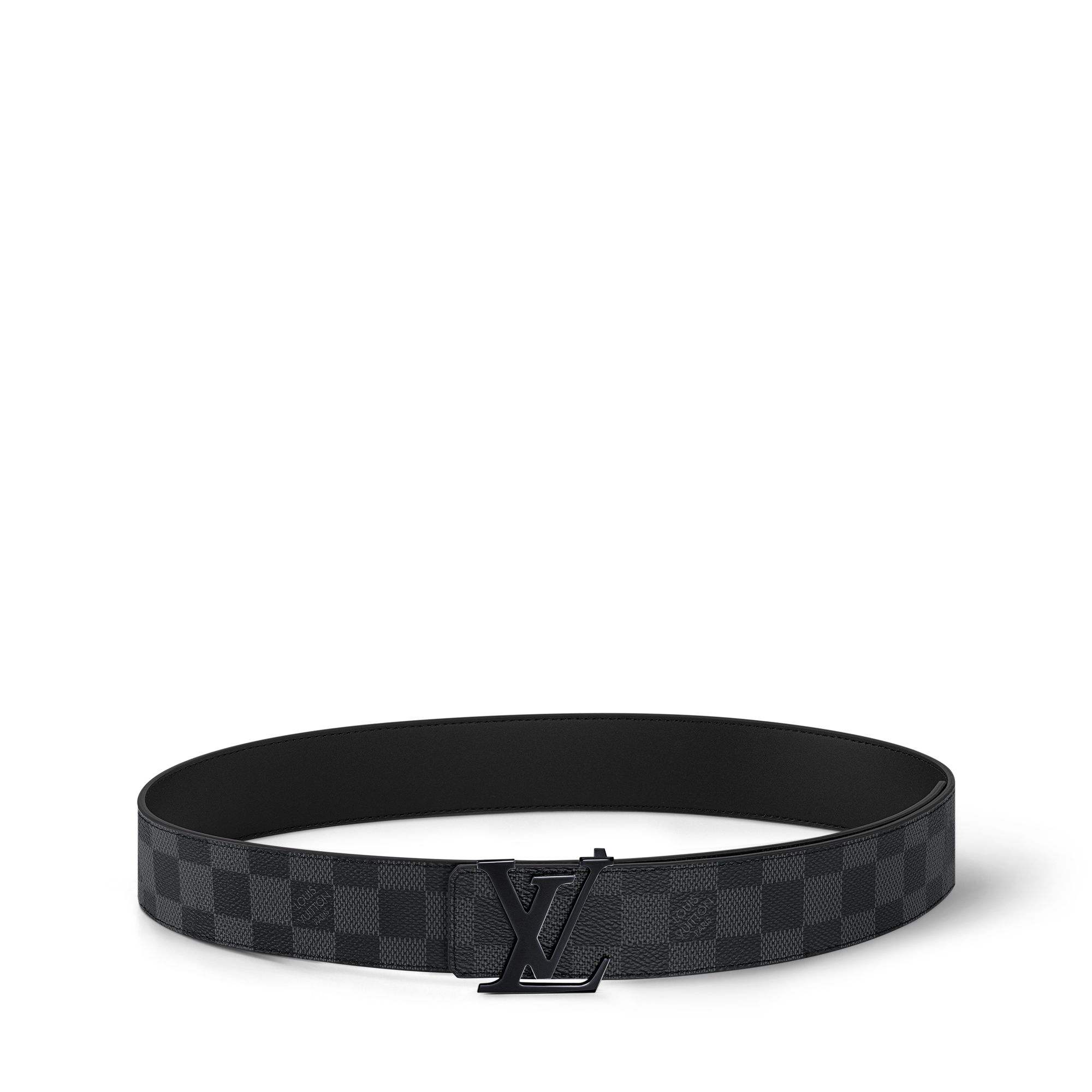 Ceinture LV Initiales 40 mm réversible Toile Damier Graphite Homme Accessoires Ceintures | LOUIS VUITTON (Zoom produit)