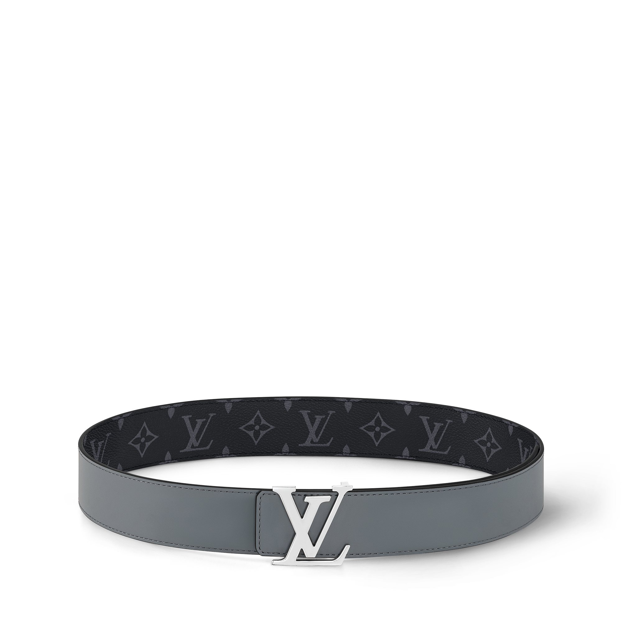 Ceinture LV Initiales 40 mm réversible Toile Monogram Éclipse Homme Accessoires Ceintures | LOUIS VUITTON (Zoom produit)