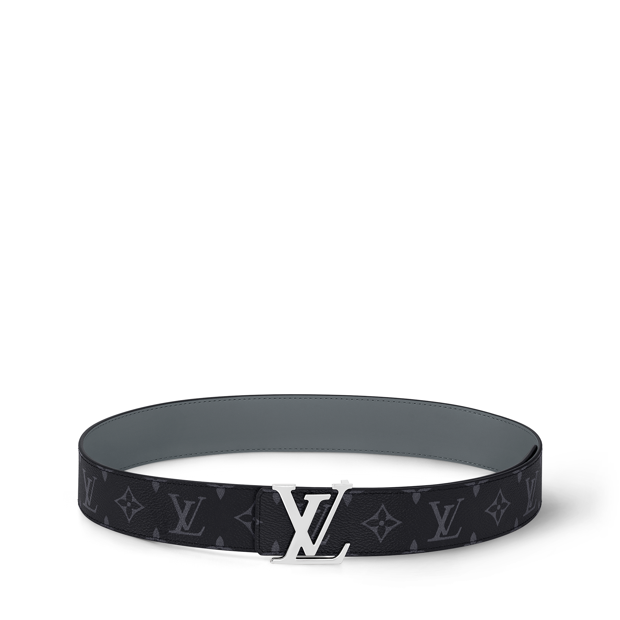 Ceinture LV Initiales 40 mm réversible Toile Monogram Éclipse Homme Accessoires Ceintures | LOUIS VUITTON (Zoom produit)