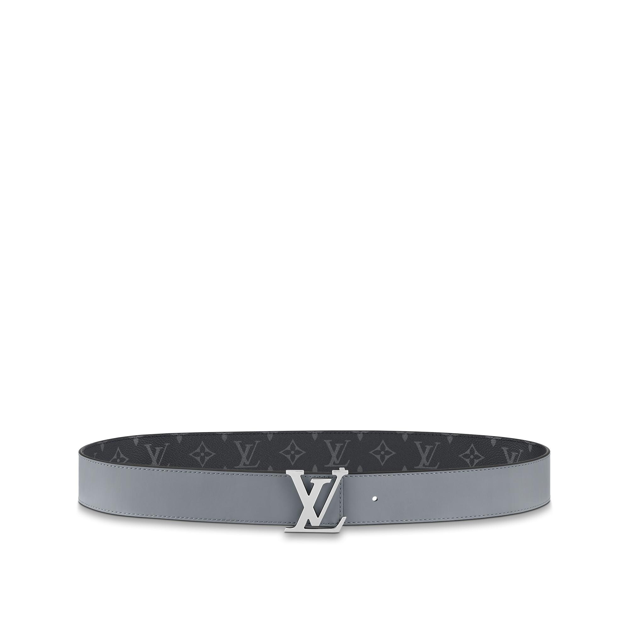 Ceinture LV Initiales 40 mm réversible Toile Monogram Éclipse Homme Accessoires Ceintures | LOUIS VUITTON (Zoom produit)