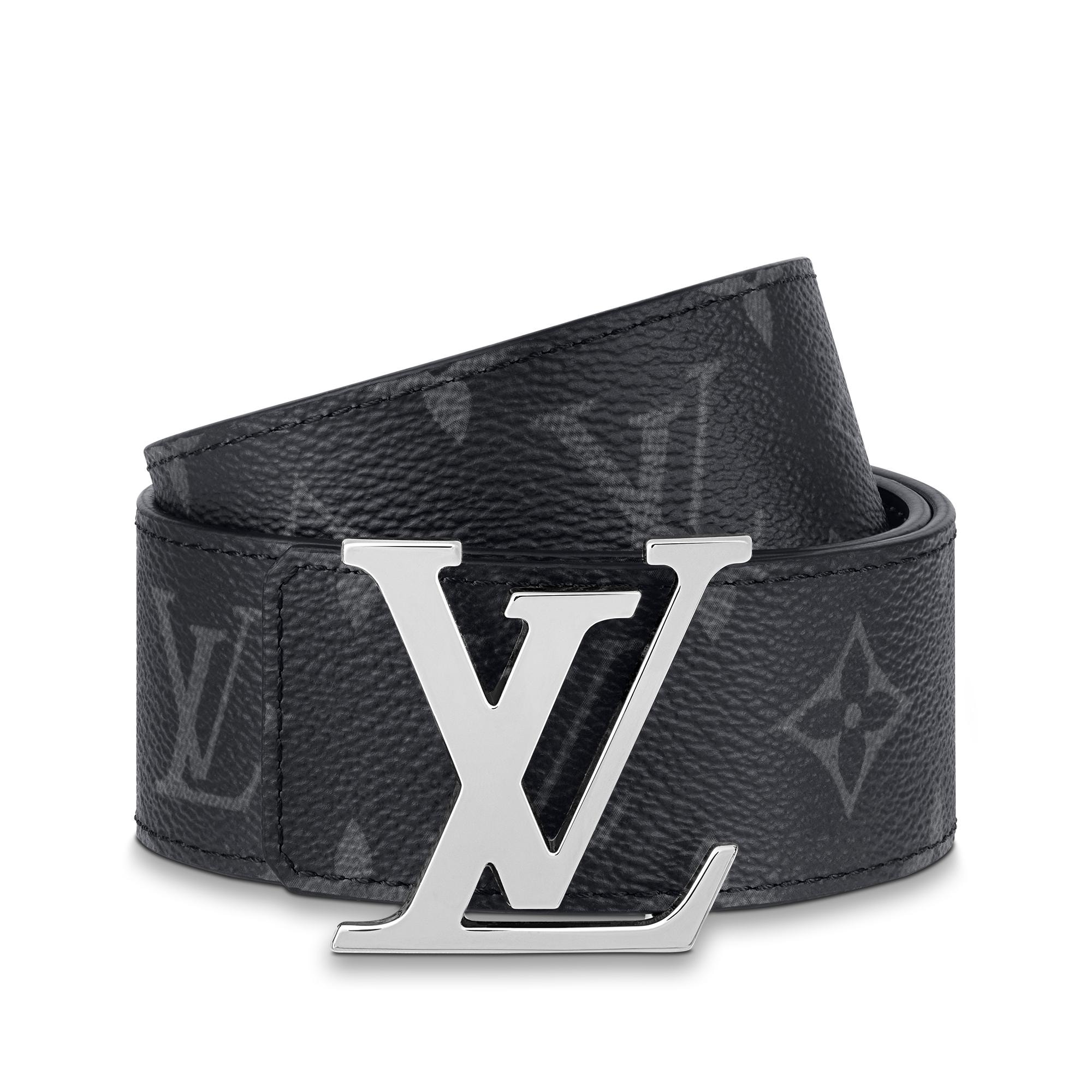 Ceinture LV Initiales 40 mm réversible Toile Monogram Éclipse Homme Accessoires Ceintures | LOUIS VUITTON (Zoom produit)