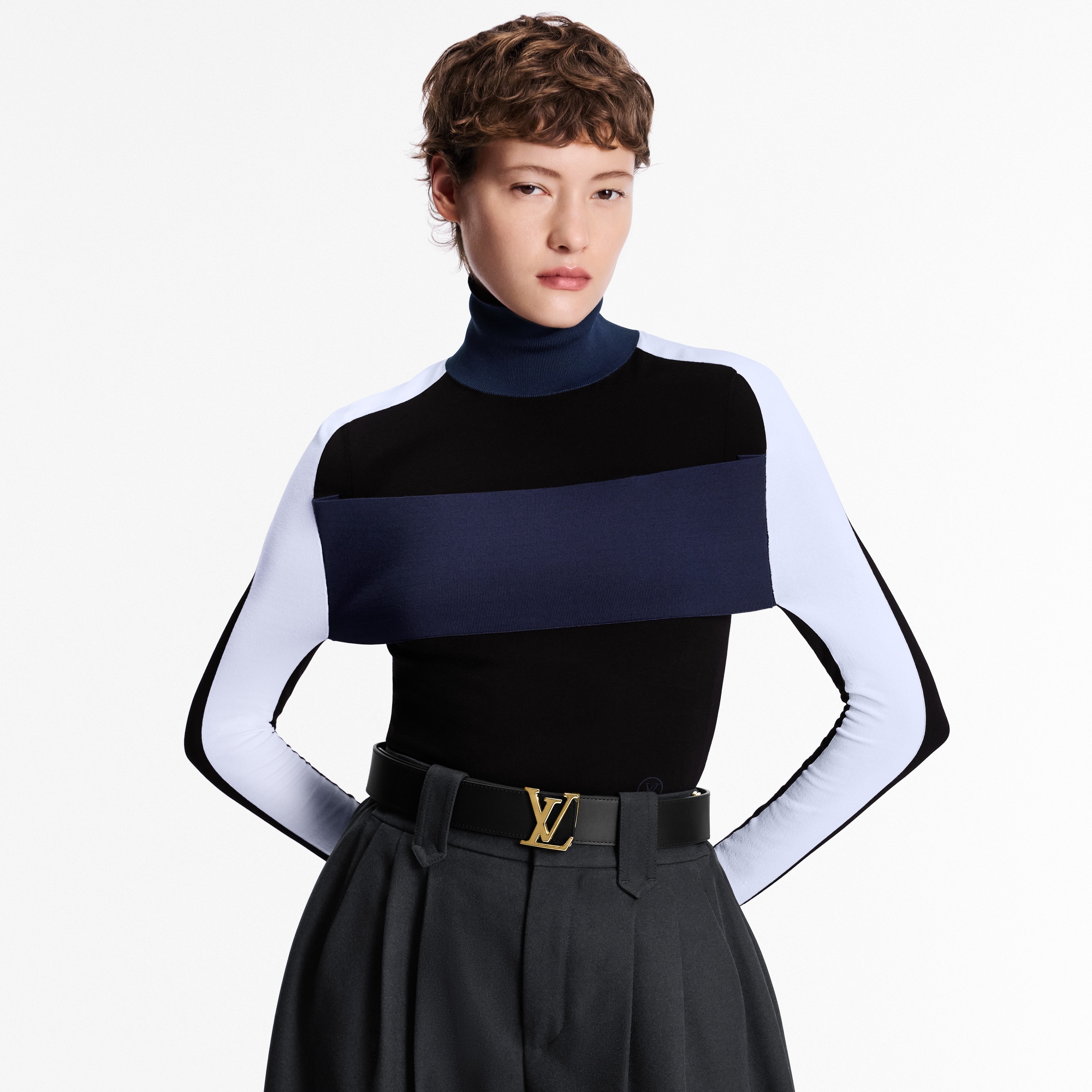 Ceinture LV Initiales 40 mm réversible Toile Monogram Femme Accessoires Ceintures | LOUIS VUITTON (Zoom produit)