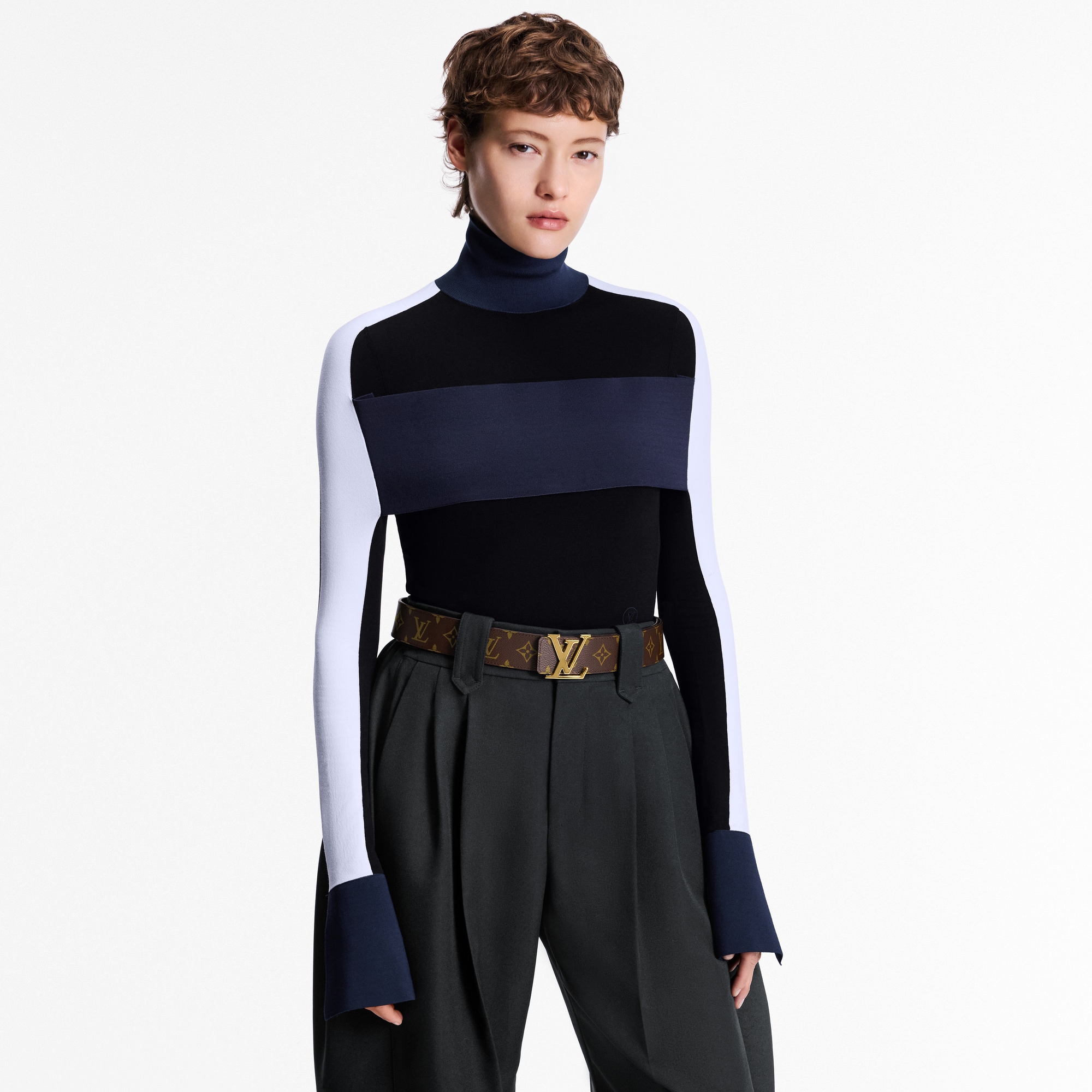 Ceinture LV Initiales 40 mm réversible Toile Monogram Femme Accessoires Ceintures | LOUIS VUITTON (Zoom produit)