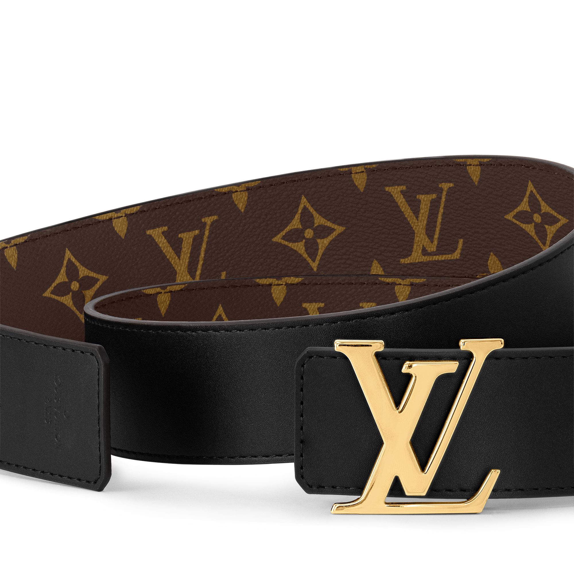 Ceinture LV Initiales 40 mm réversible Toile Monogram Femme Accessoires Ceintures | LOUIS VUITTON (Zoom produit)