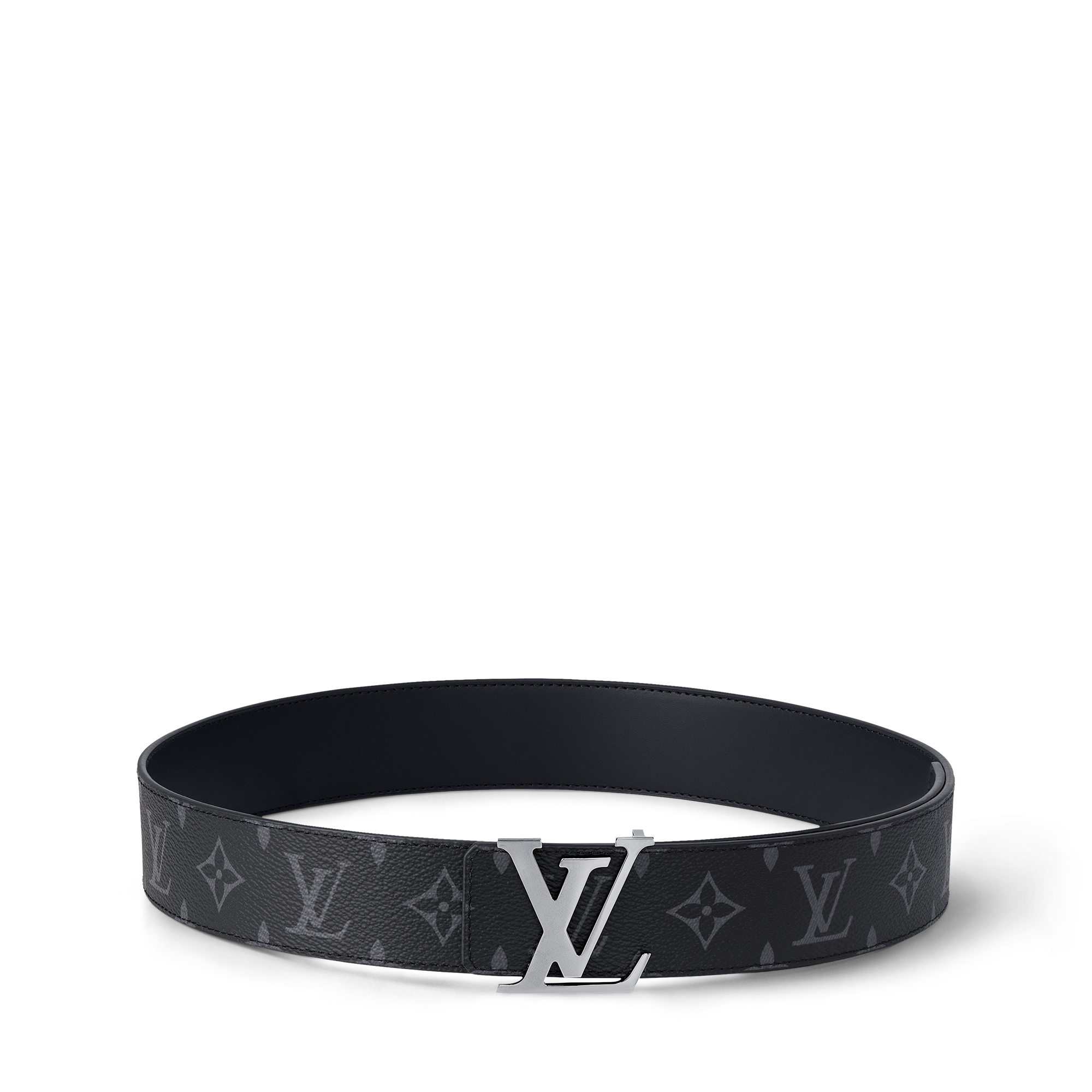 Ceinture LV Initiales 40 mm Réversible Toile Monogram Éclipse Homme Accessoires Ceintures | LOUIS VUITTON (Zoom produit)