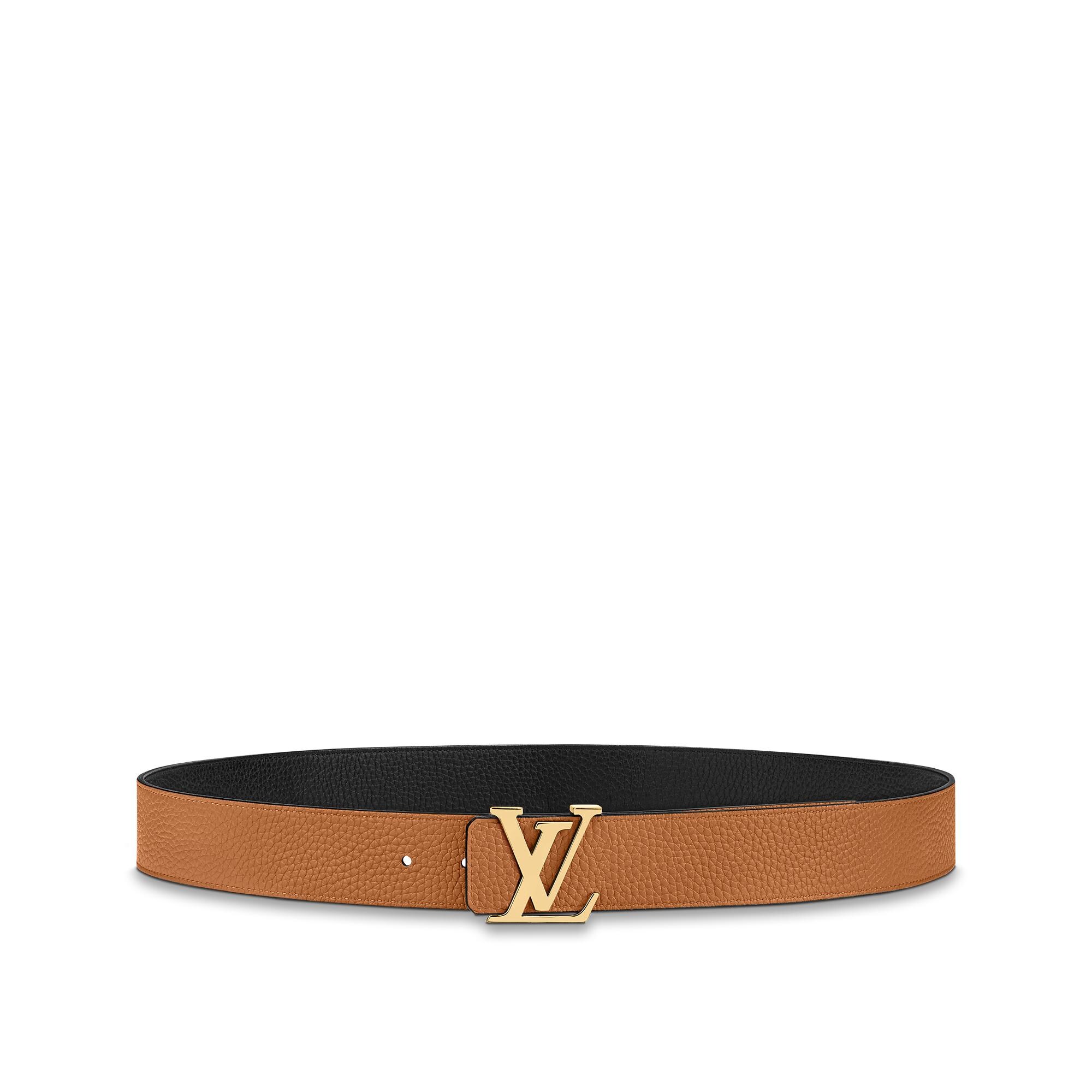 Ceinture LV Initiales 40 mm réversible Cuir Taurillon Homme Accessoires Ceintures | LOUIS VUITTON (Zoom produit)