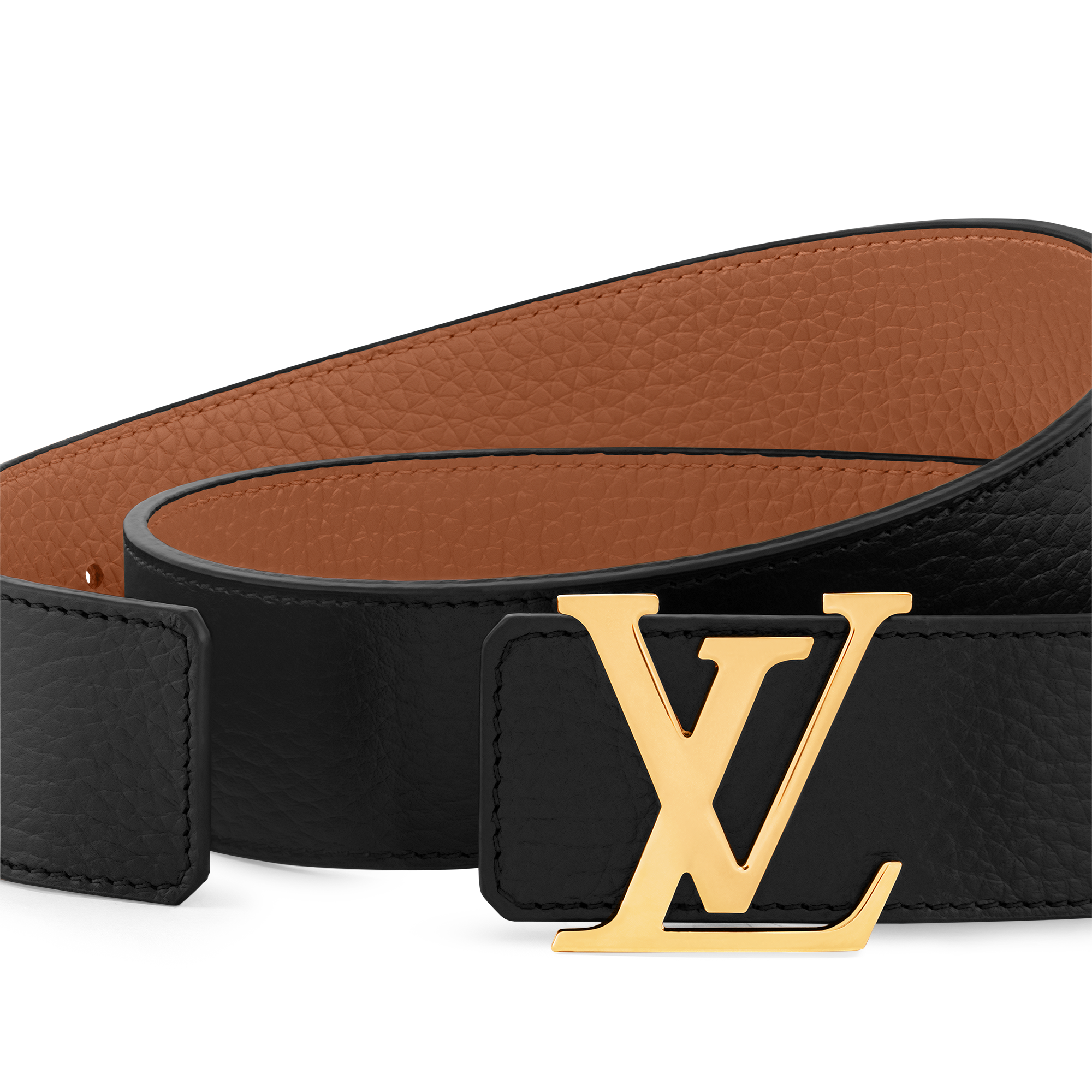 Ceinture LV Initiales 40 mm réversible Cuir Taurillon Homme Accessoires Ceintures | LOUIS VUITTON (Zoom produit)