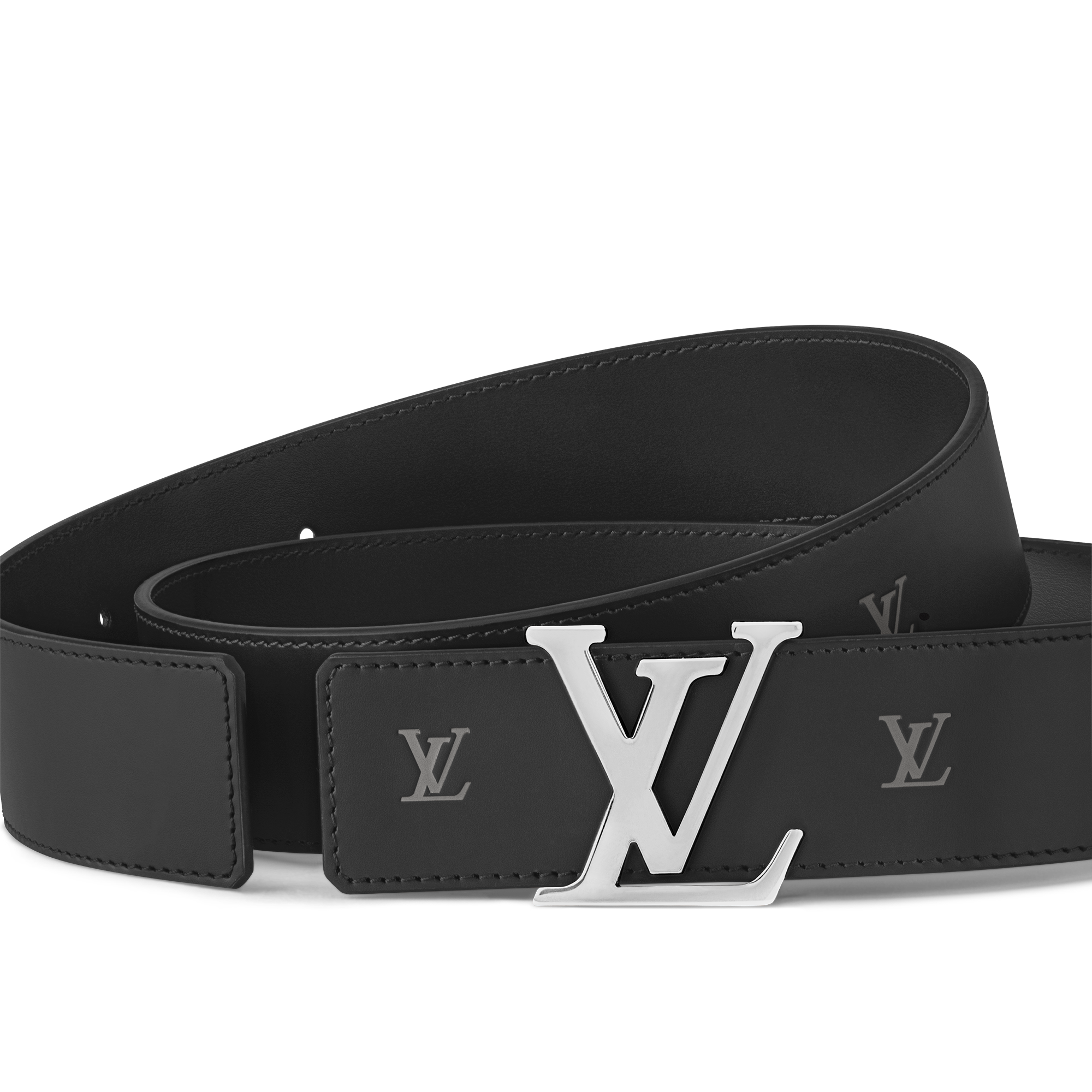 Ceinture LV Initiales Blason 40 mm réversible  Homme Accessoires Ceintures | LOUIS VUITTON (Zoom produit)