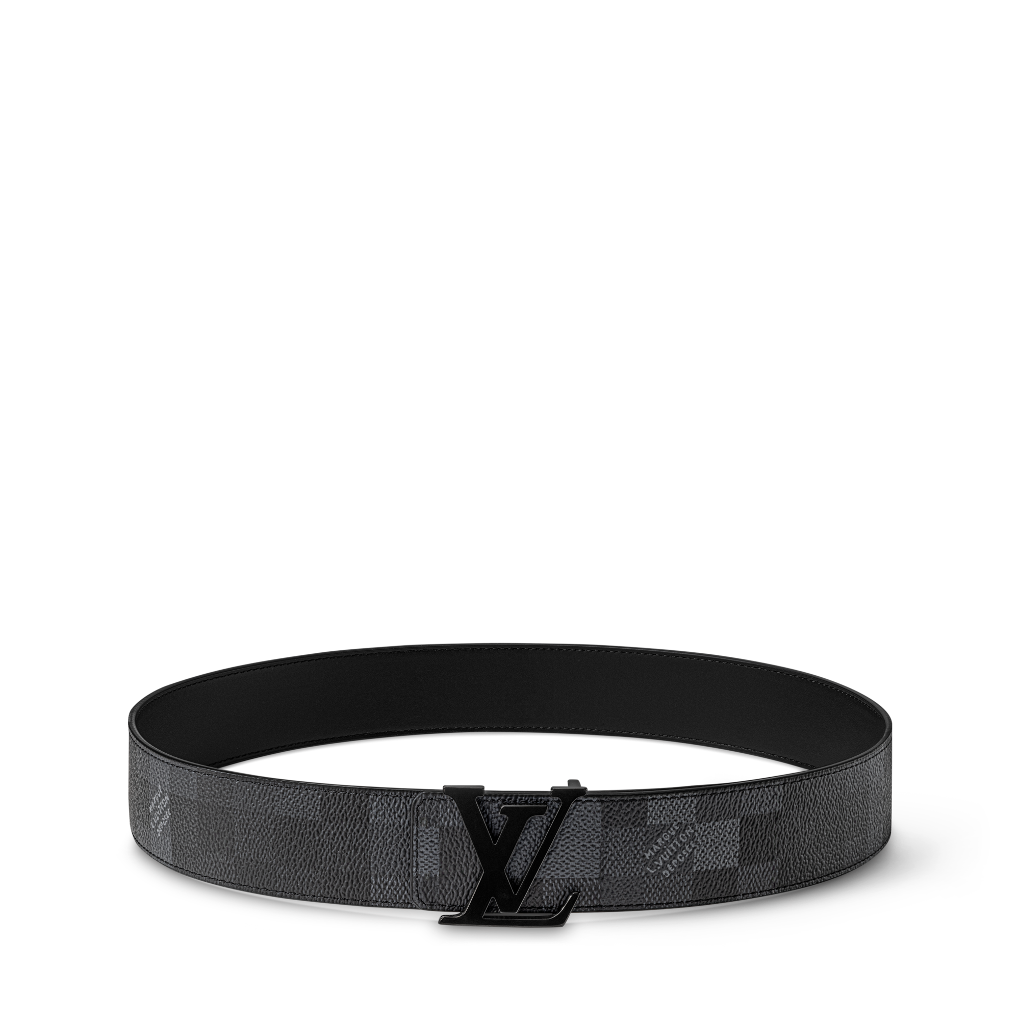 Ceinture LV Initiales Damoflage 40 mm réversible Damoflage Homme Accessoires Ceintures | LOUIS VUITTON (Zoom produit)