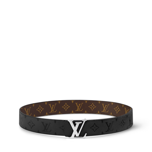 Ceinture LV Initiales Monogram Midnight 40 mm réversible G72 Homme Accessoires Ceintures | LOUIS VUITTON (Zoom produit)
