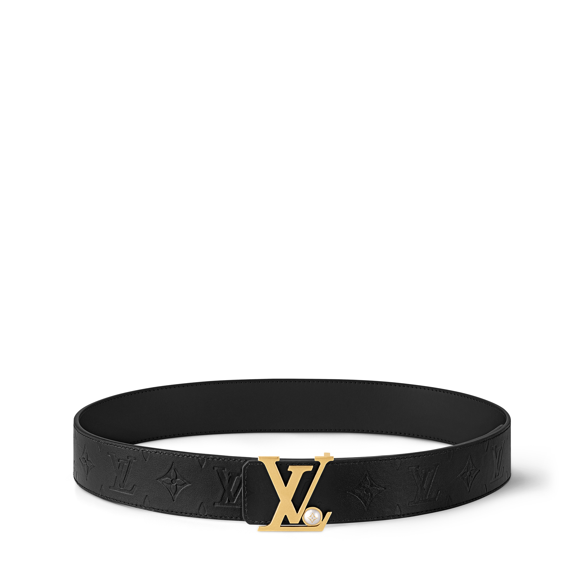 Ceinture LV Initiales Pearls 40 mm réversible  Homme Accessoires Ceintures | LOUIS VUITTON (Zoom produit)