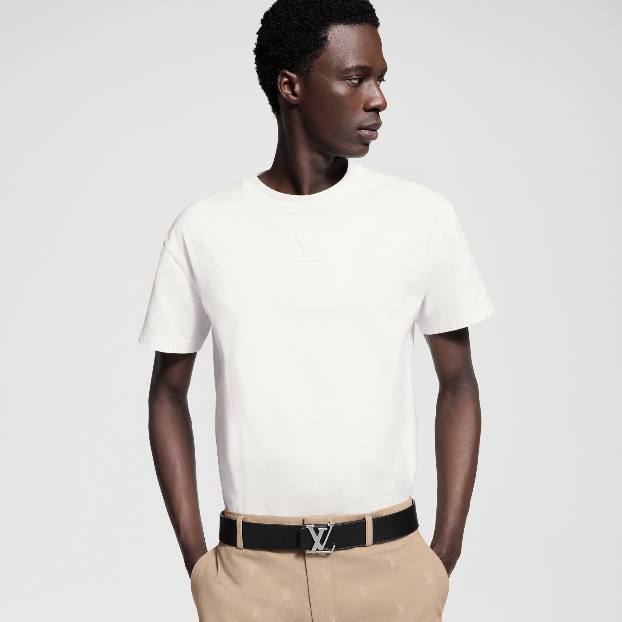 Ceinture LV Initiales Réversible Monogram Toile Monogram Macassar Homme Accessoires Ceintures | LOUIS VUITTON (Zoom produit)