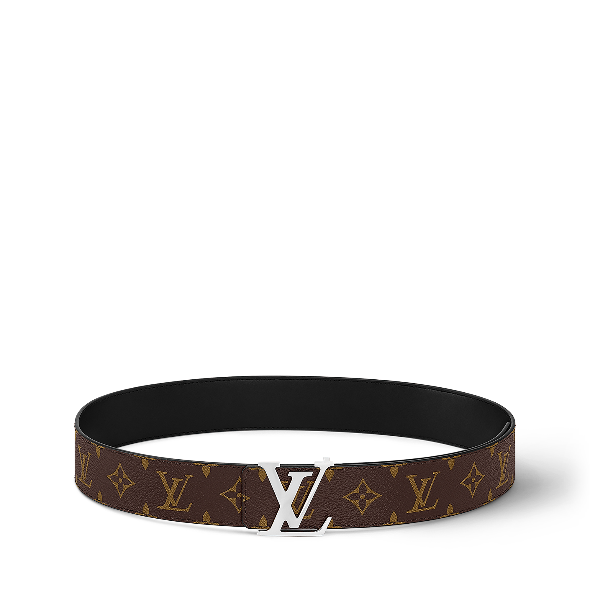 Ceinture LV Initiales Réversible Monogram Toile Monogram Macassar Homme Accessoires Ceintures | LOUIS VUITTON (Zoom produit)