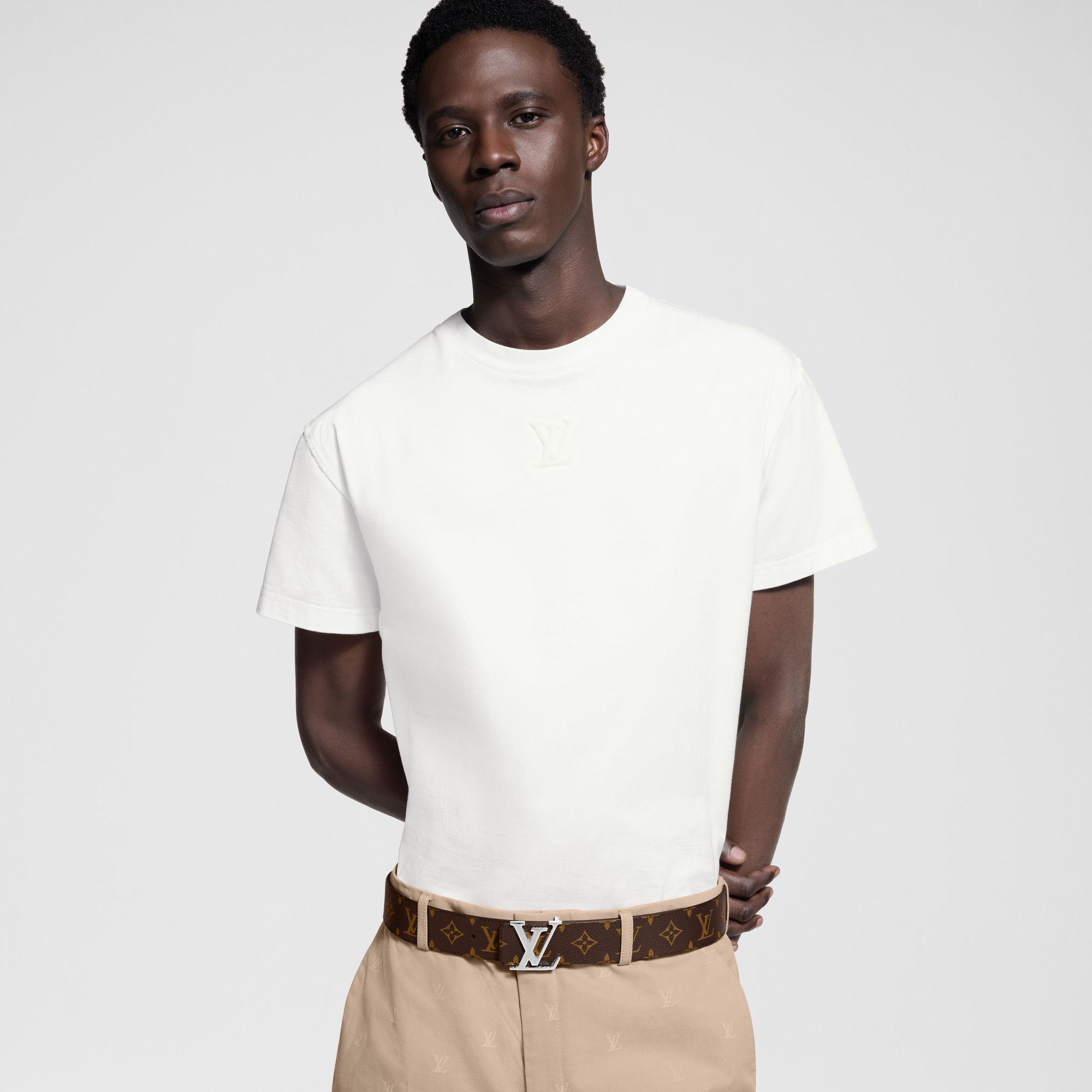 Ceinture LV Initiales Réversible Monogram Toile Monogram Macassar Homme Accessoires Ceintures | LOUIS VUITTON (Zoom produit)