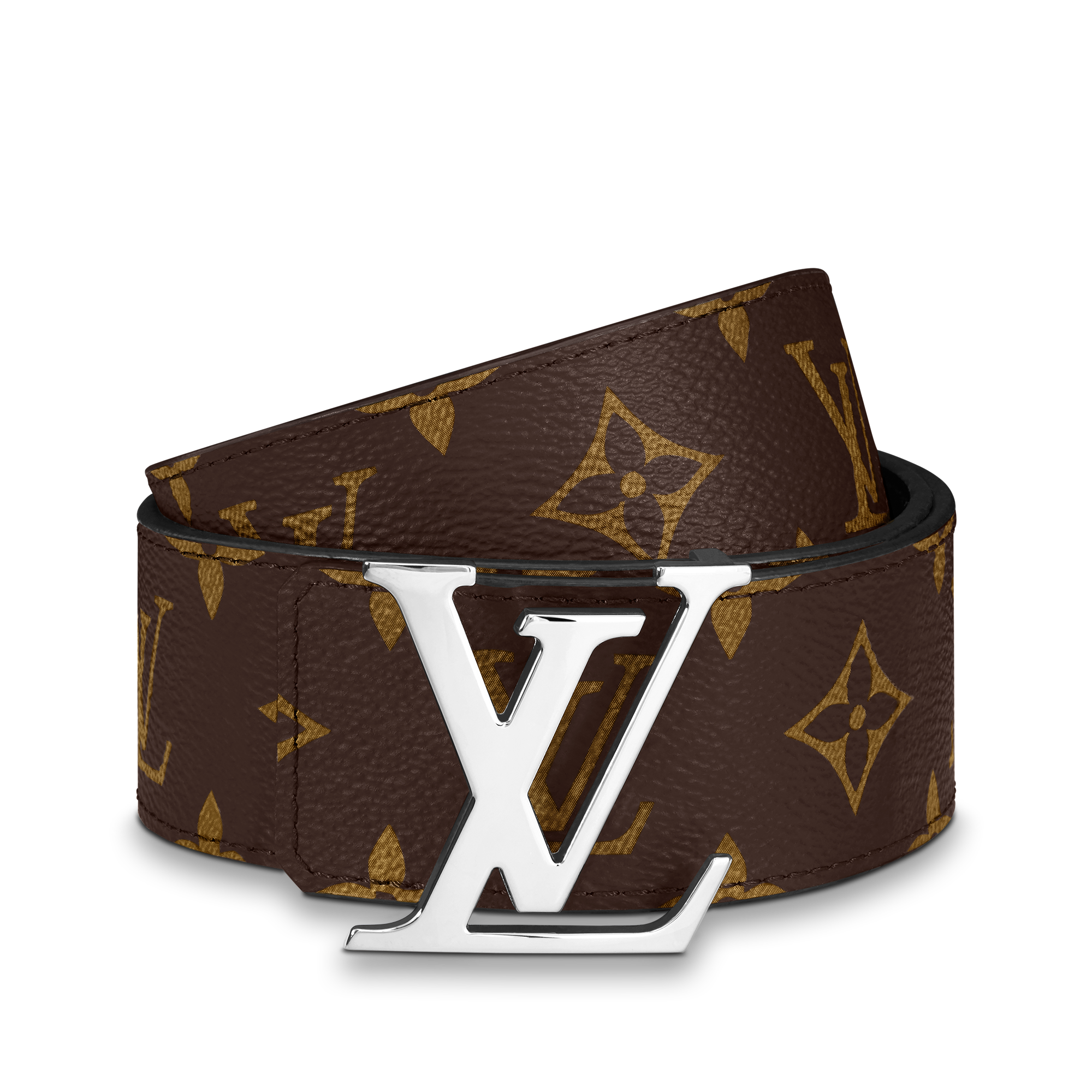 Ceinture LV Initiales Réversible Monogram Toile Monogram Macassar Homme Accessoires Ceintures | LOUIS VUITTON (Zoom produit)
