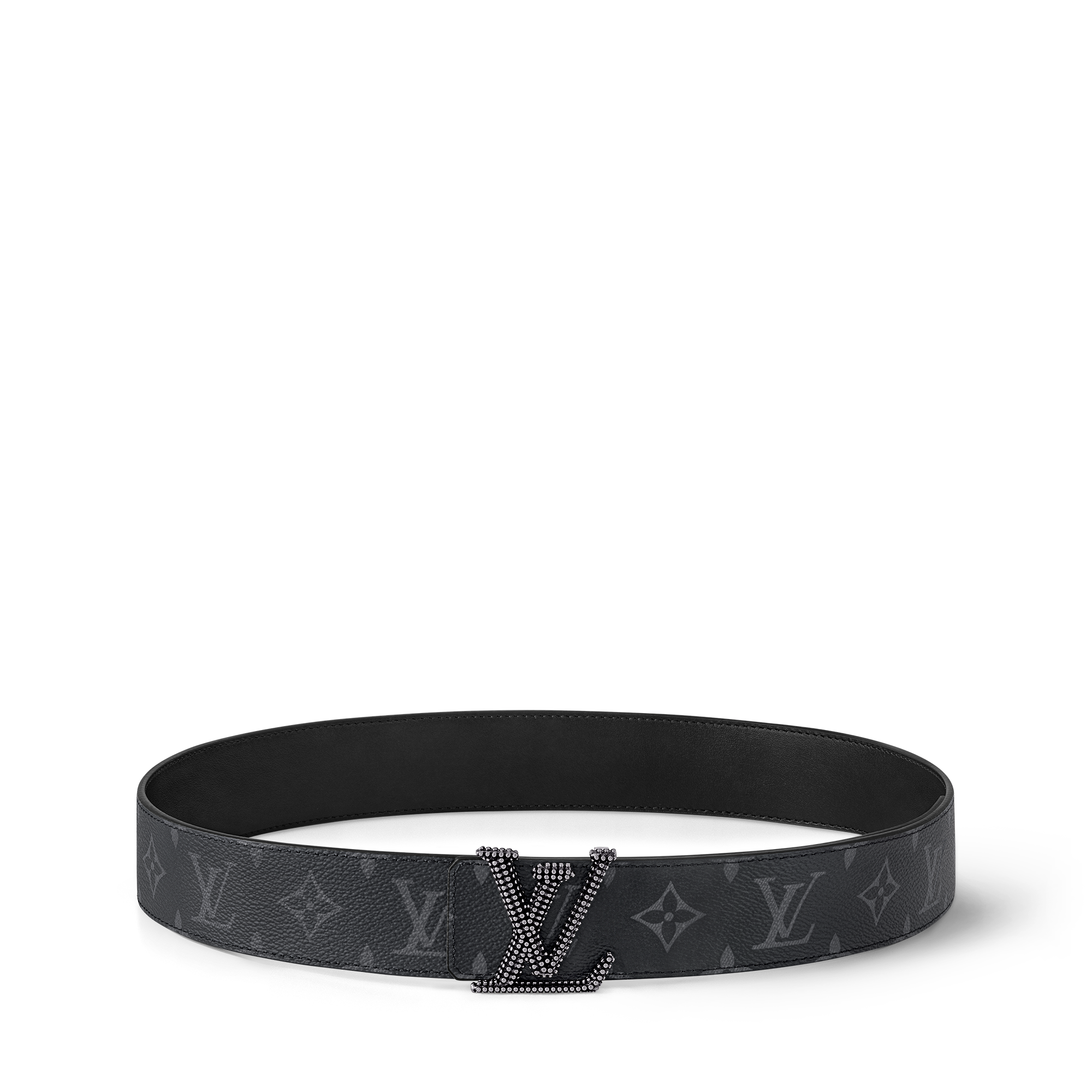 Ceinture LV Initiales Studs 40 mm réversible Toile Monogram Éclipse Homme Accessoires Ceintures | LOUIS VUITTON (Zoom produit)