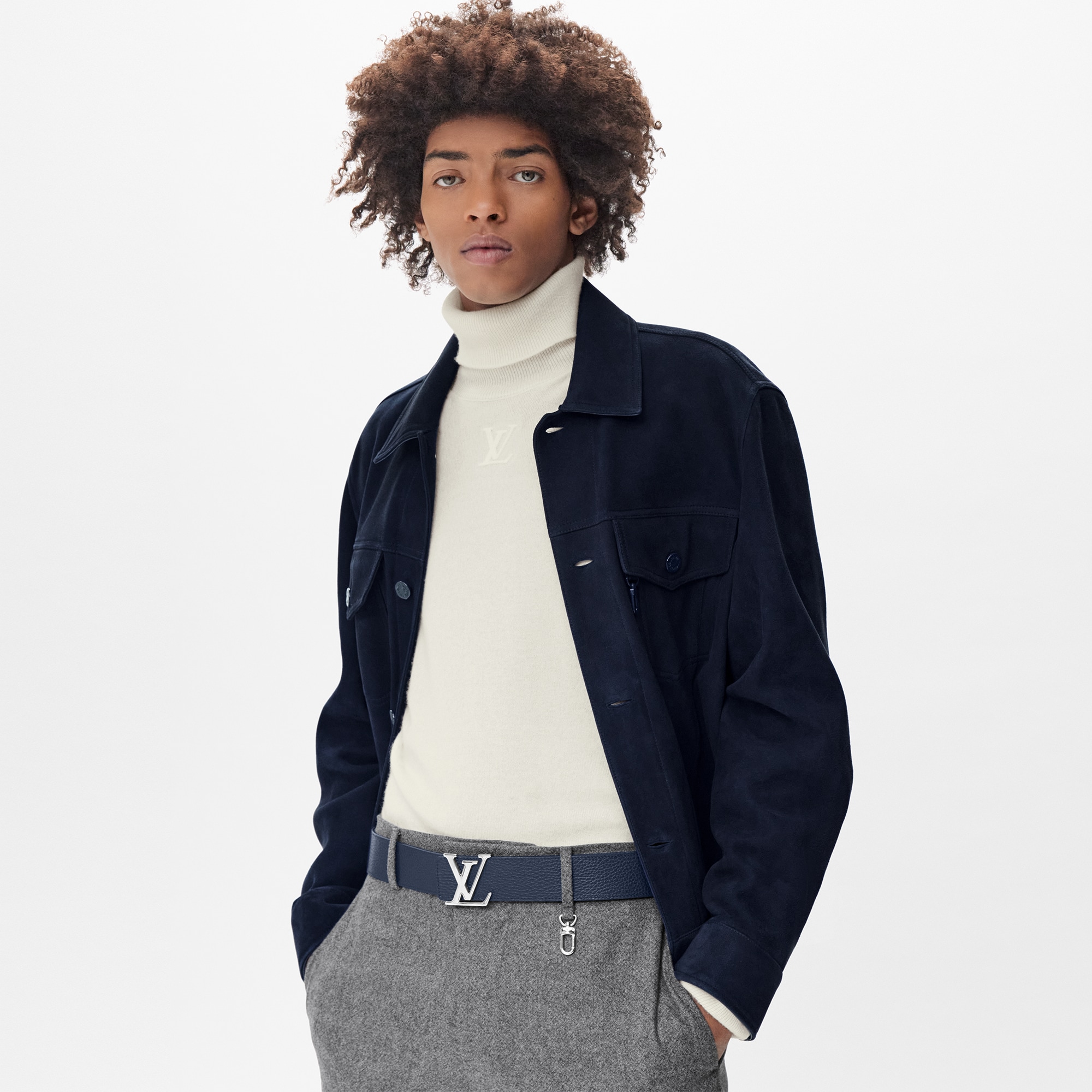 Ceinture LV Initiales Taurillon 40 mm réversible Cuir Taurillon Homme Accessoires Nouveautés | LOUIS VUITTON (Zoom produit)