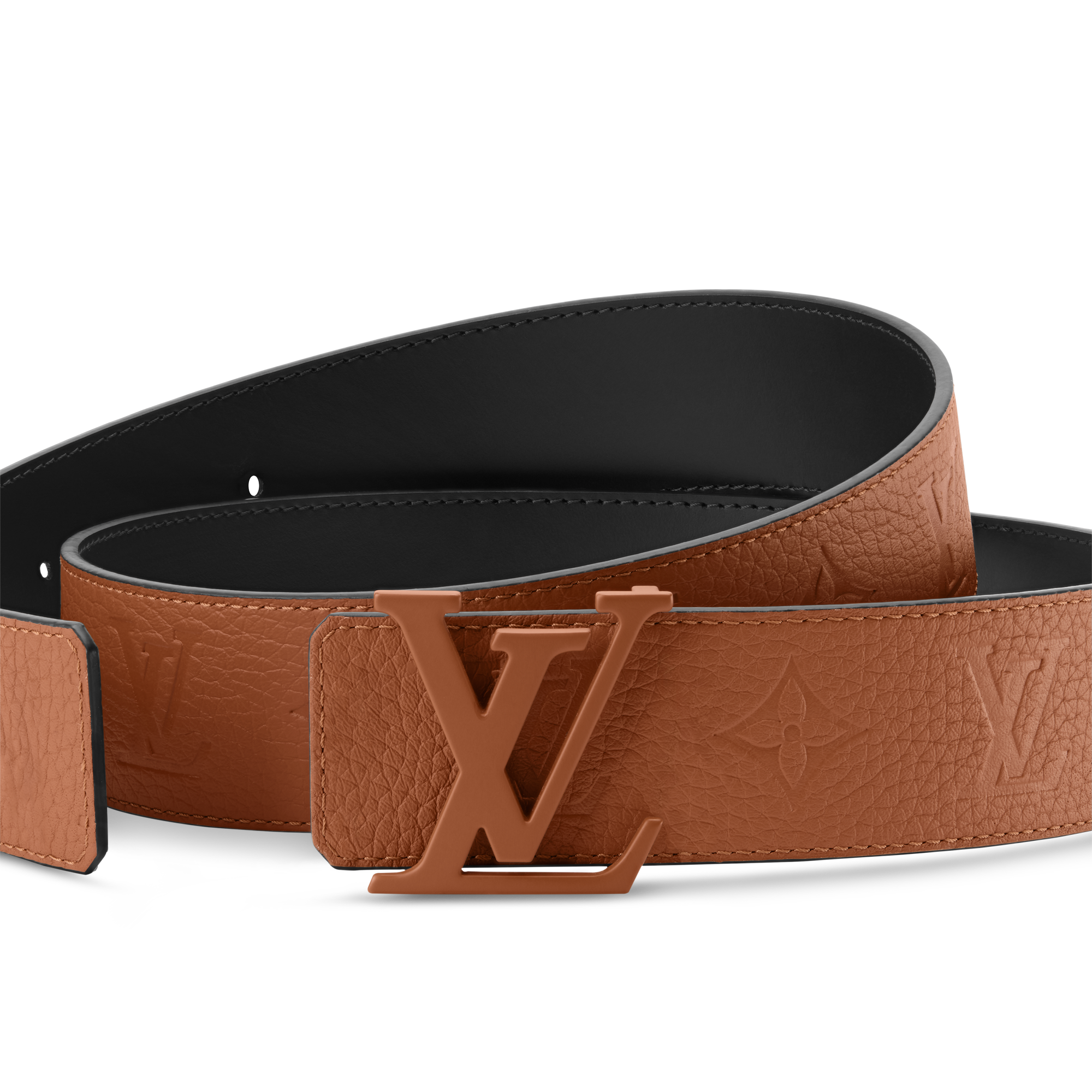 Ceinture LV Initiales Taurillon Monogram 40 mm réversible  Homme Accessoires Ceintures | LOUIS VUITTON (Zoom produit)