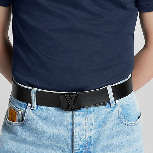 Ceinture LV Optic 40 mm réversible Toile Monogram Éclipse Homme Accessoires Ceintures | LOUIS VUITTON (Zoom produit)