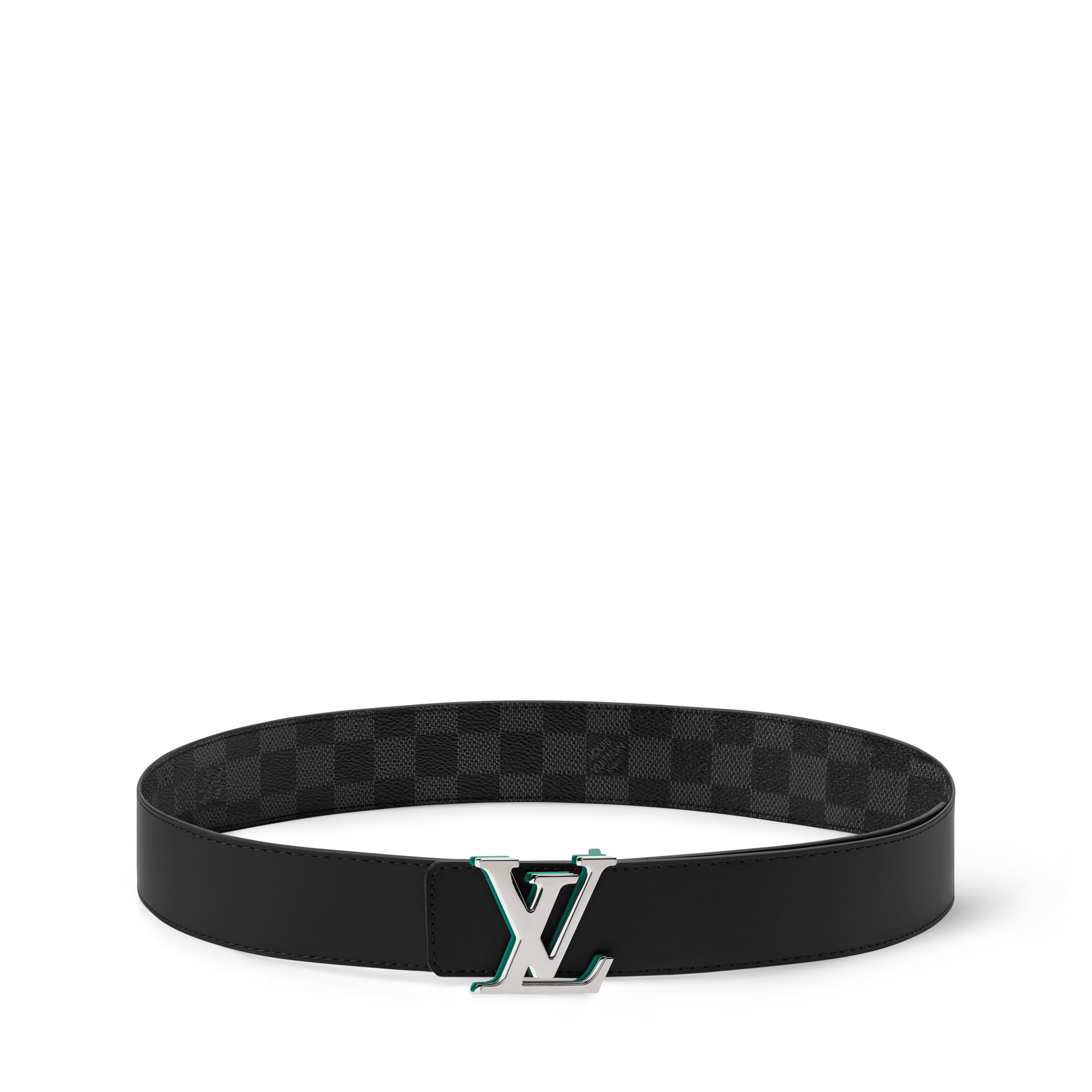 Ceinture LV Optic Damier Graphite 40 mm réversible  Homme Accessoires Ceintures | LOUIS VUITTON (Zoom produit)