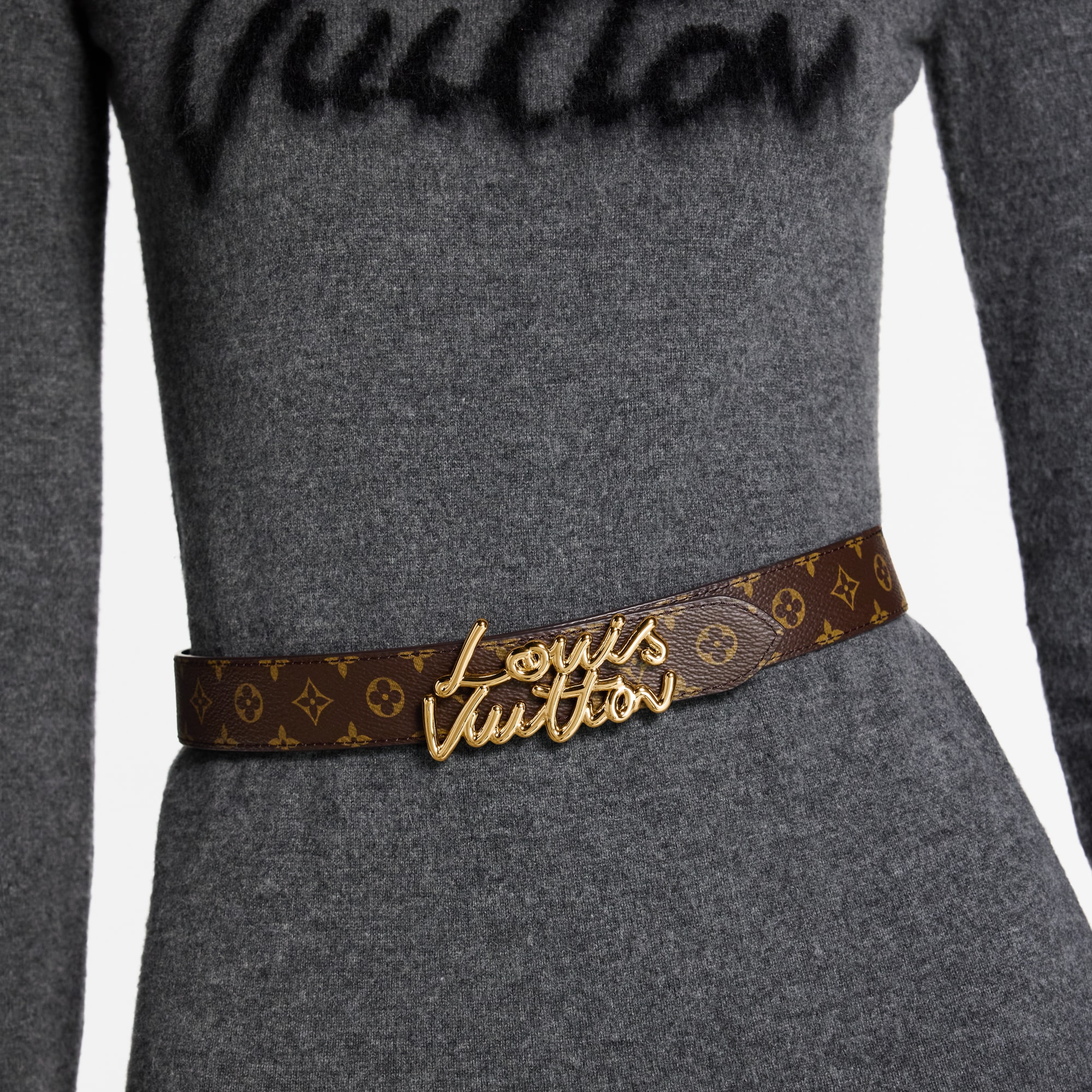 Ceinture LV Script 30 mm  Femme Accessoires Ceintures | LOUIS VUITTON (Zoom produit)