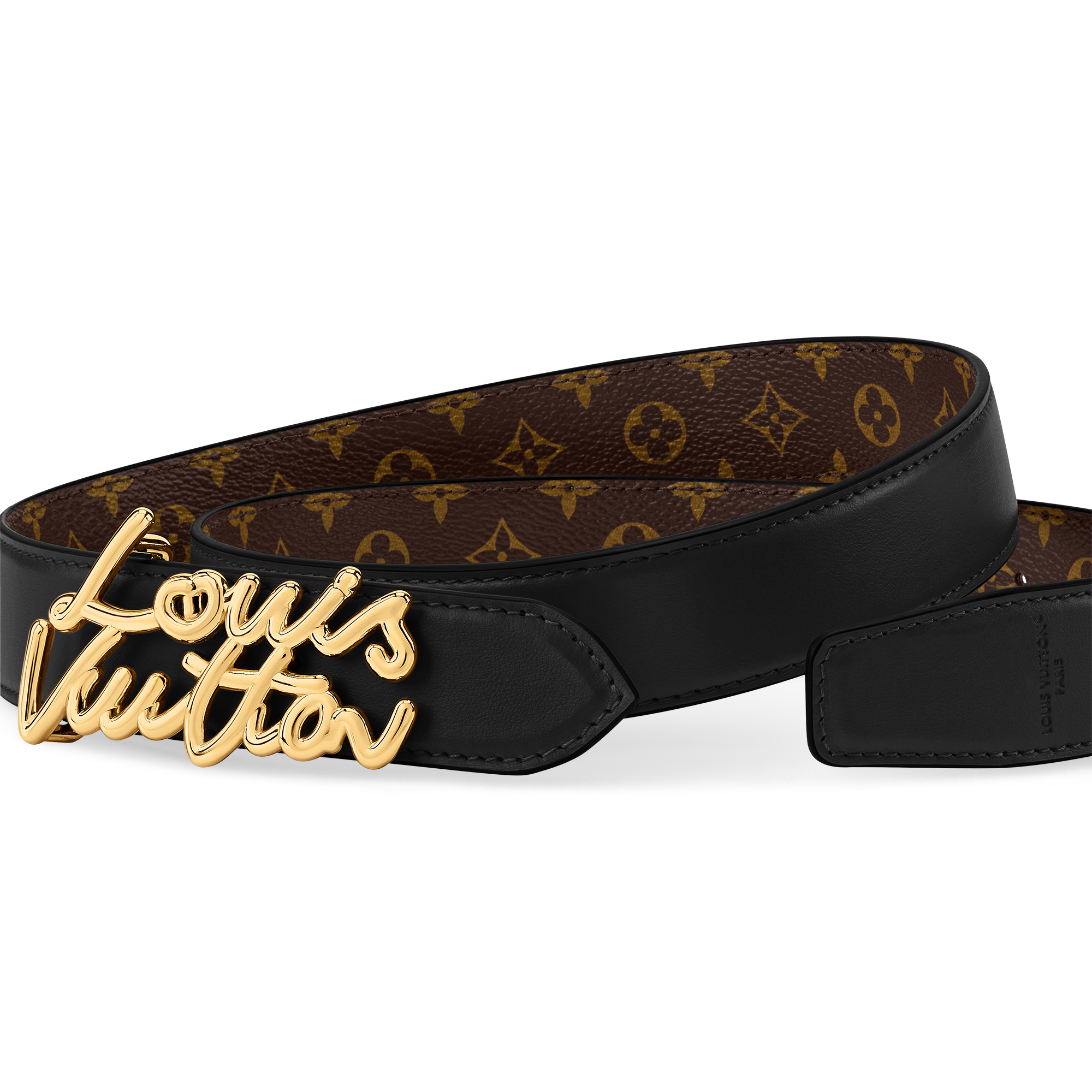 Ceinture LV Script 30 mm  Femme Accessoires Ceintures | LOUIS VUITTON (Zoom produit)