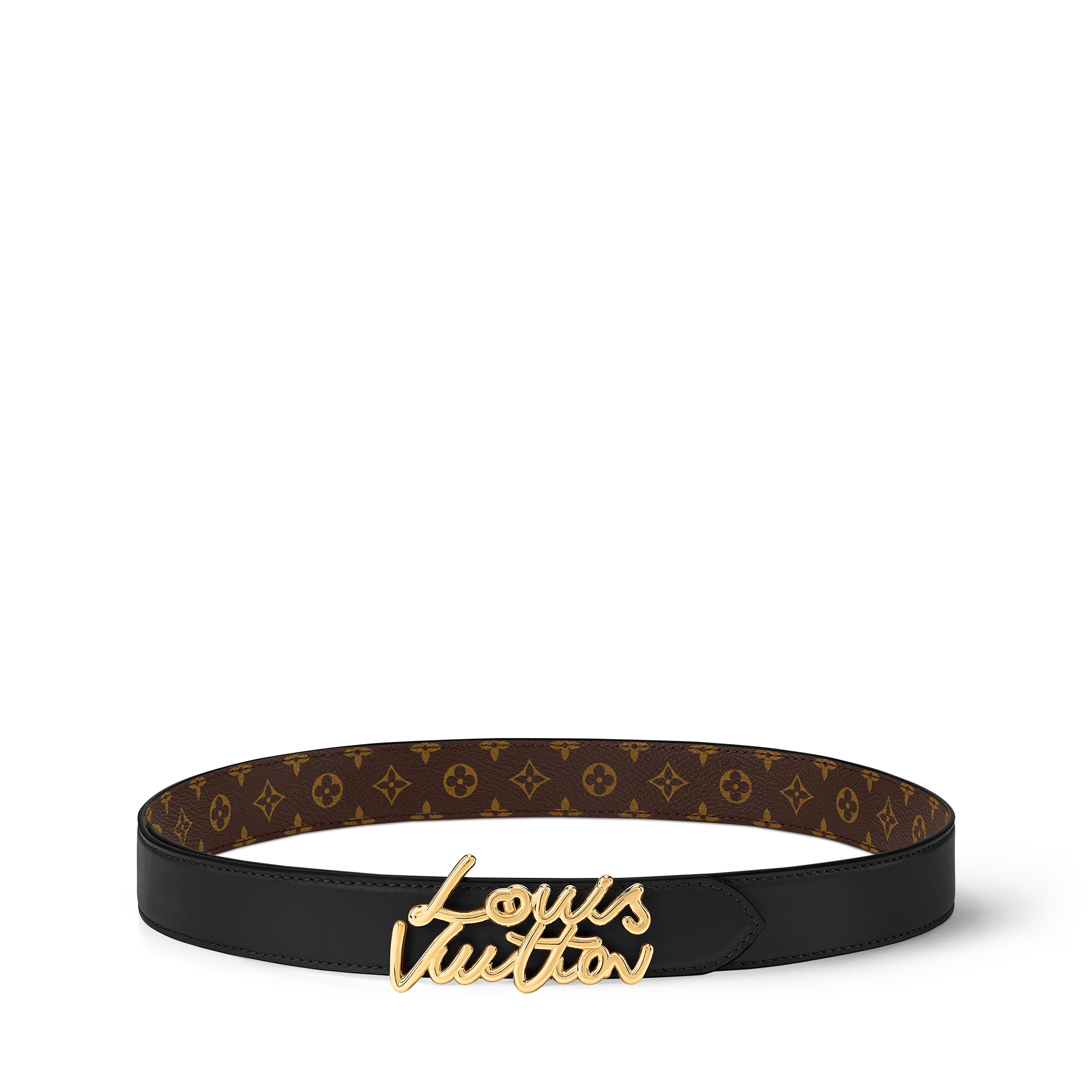 Ceinture LV Script 30 mm  Femme Accessoires Ceintures | LOUIS VUITTON (Zoom produit)