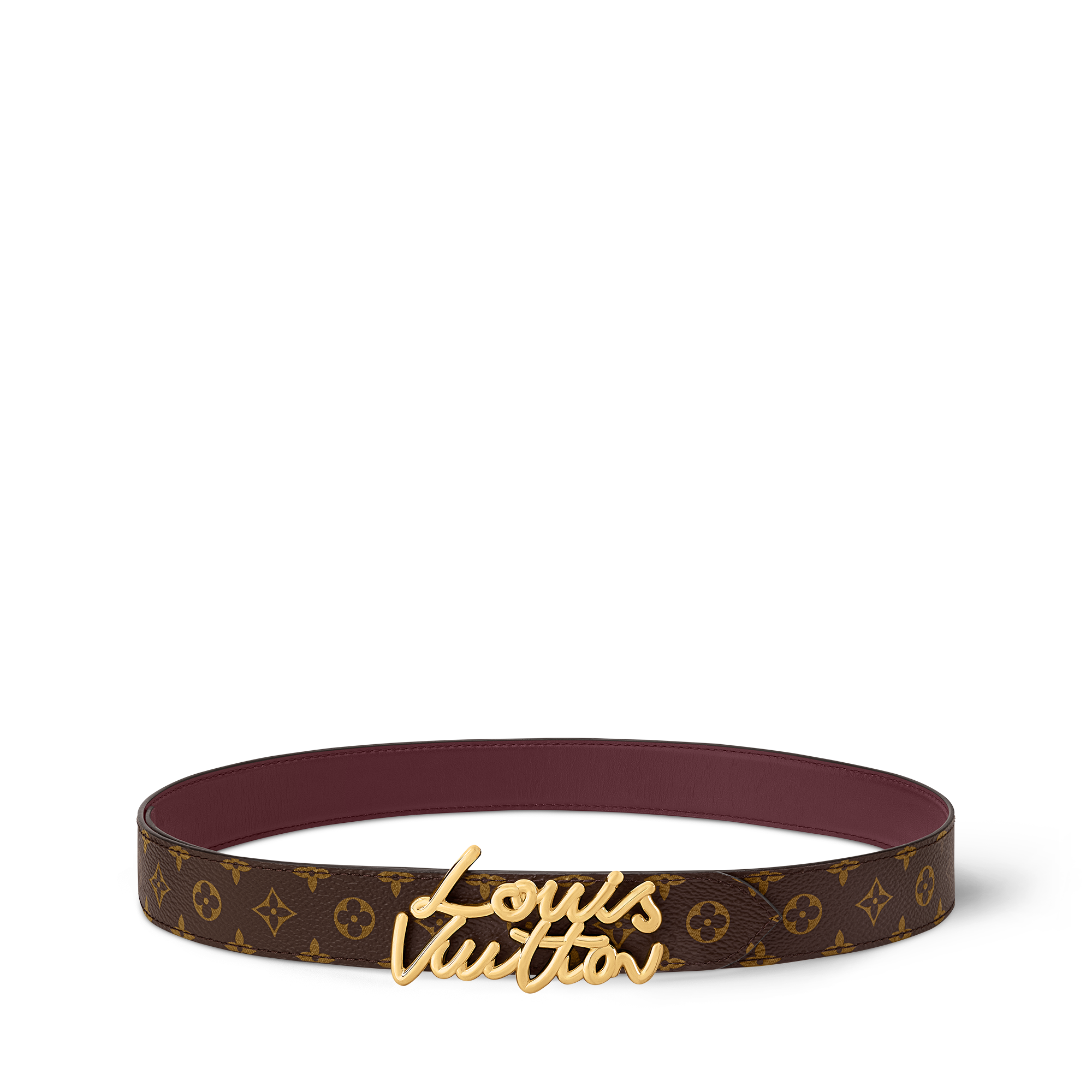 Ceinture LV Script 30 mm  Femme Accessoires Ceintures | LOUIS VUITTON (Zoom produit)