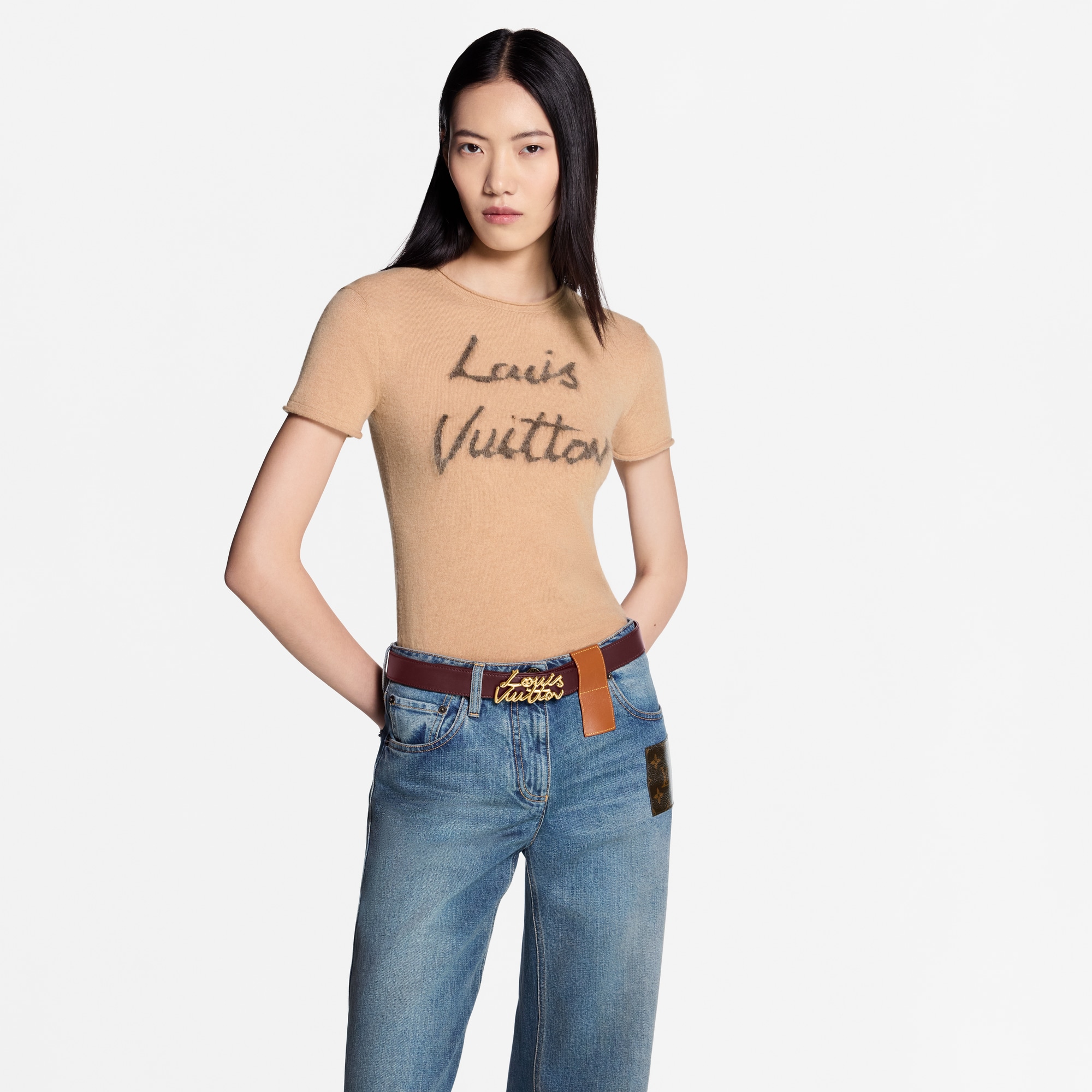 Ceinture LV Script 30 mm  Femme Accessoires Ceintures | LOUIS VUITTON (Zoom produit)