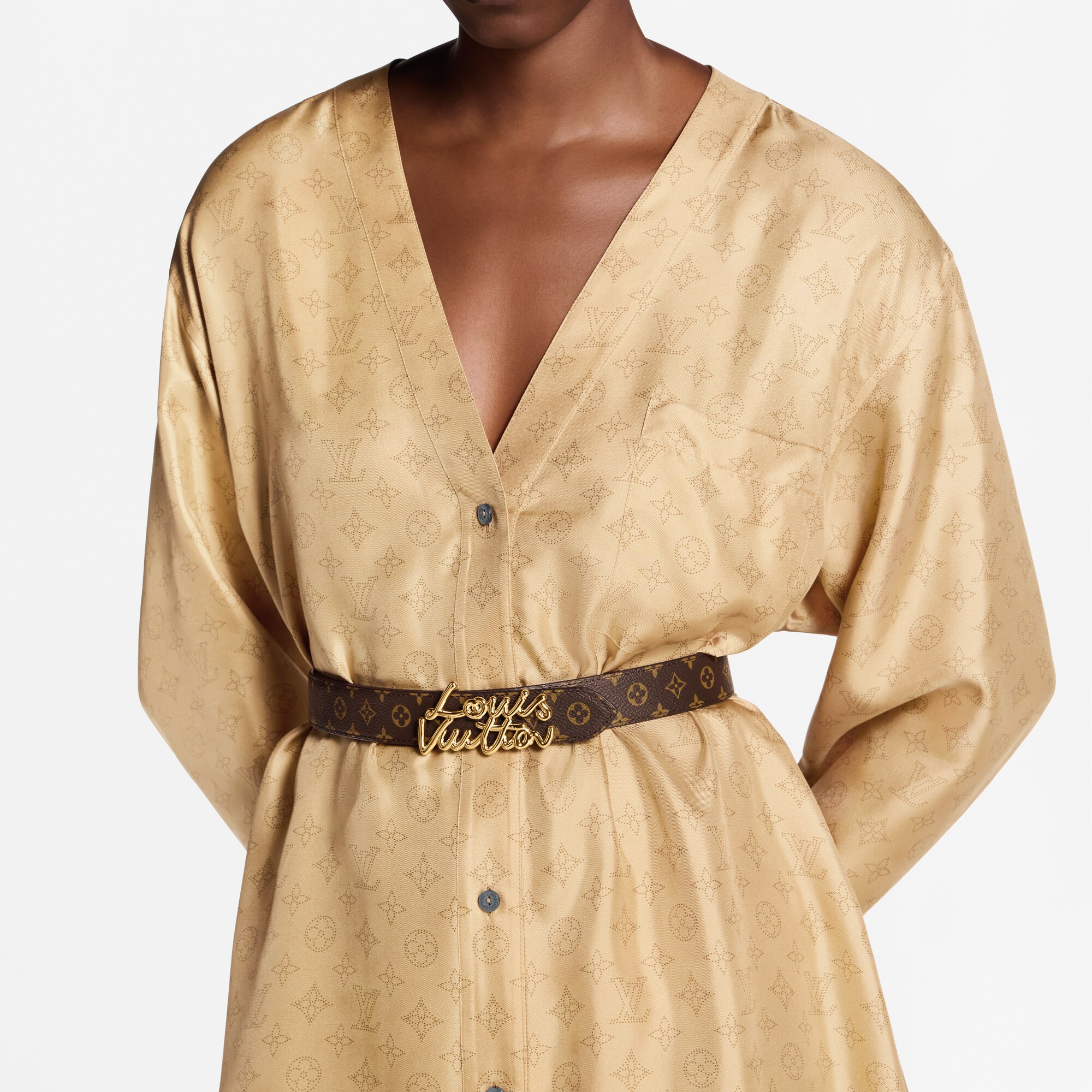 Ceinture LV Script 30 mm  Femme Accessoires Ceintures | LOUIS VUITTON (Zoom produit)