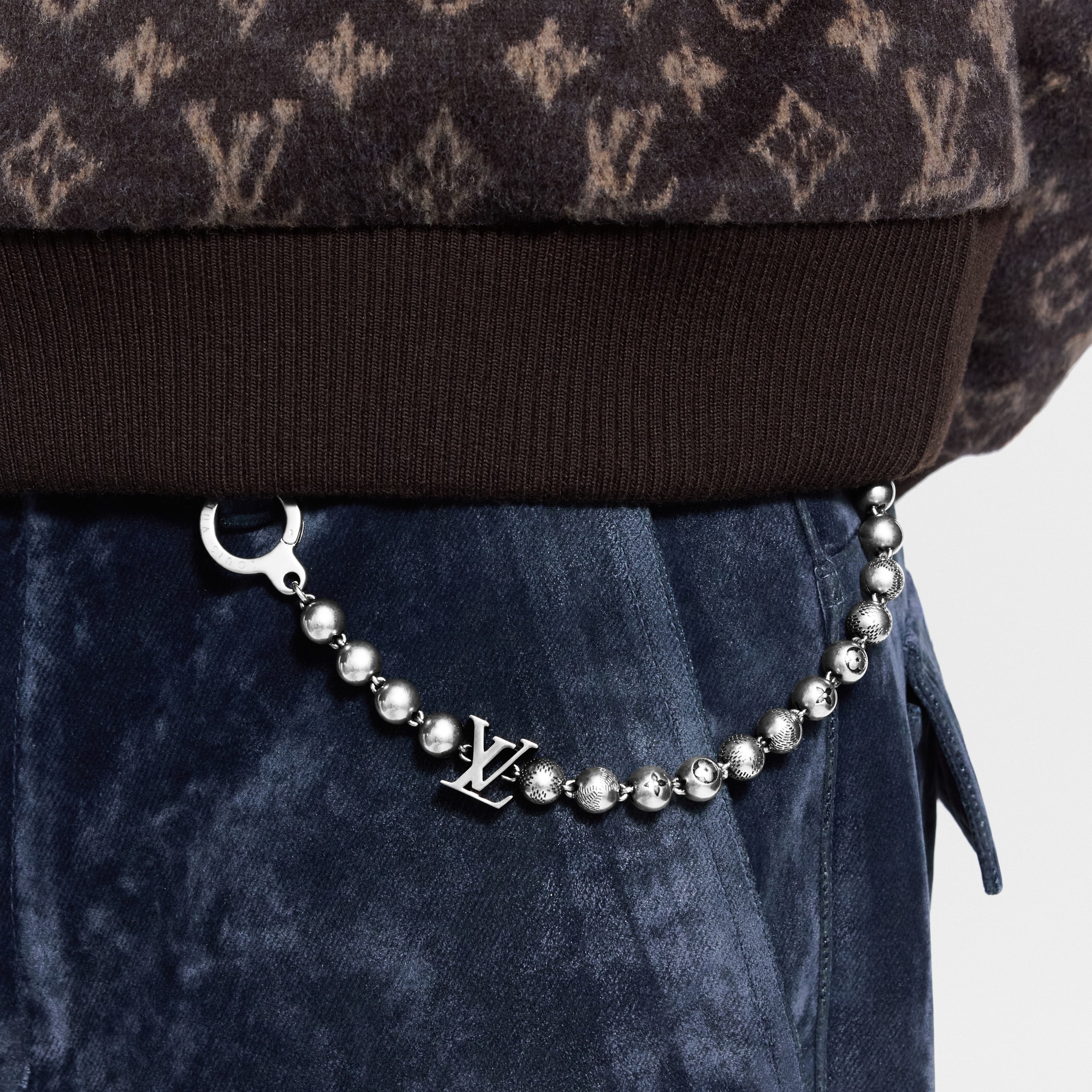 Chaîne de ceinture Damier Staples S00 Homme Accessoires Porte-clés et bijoux de sacs | LOUIS VUITTON (Zoom produit)