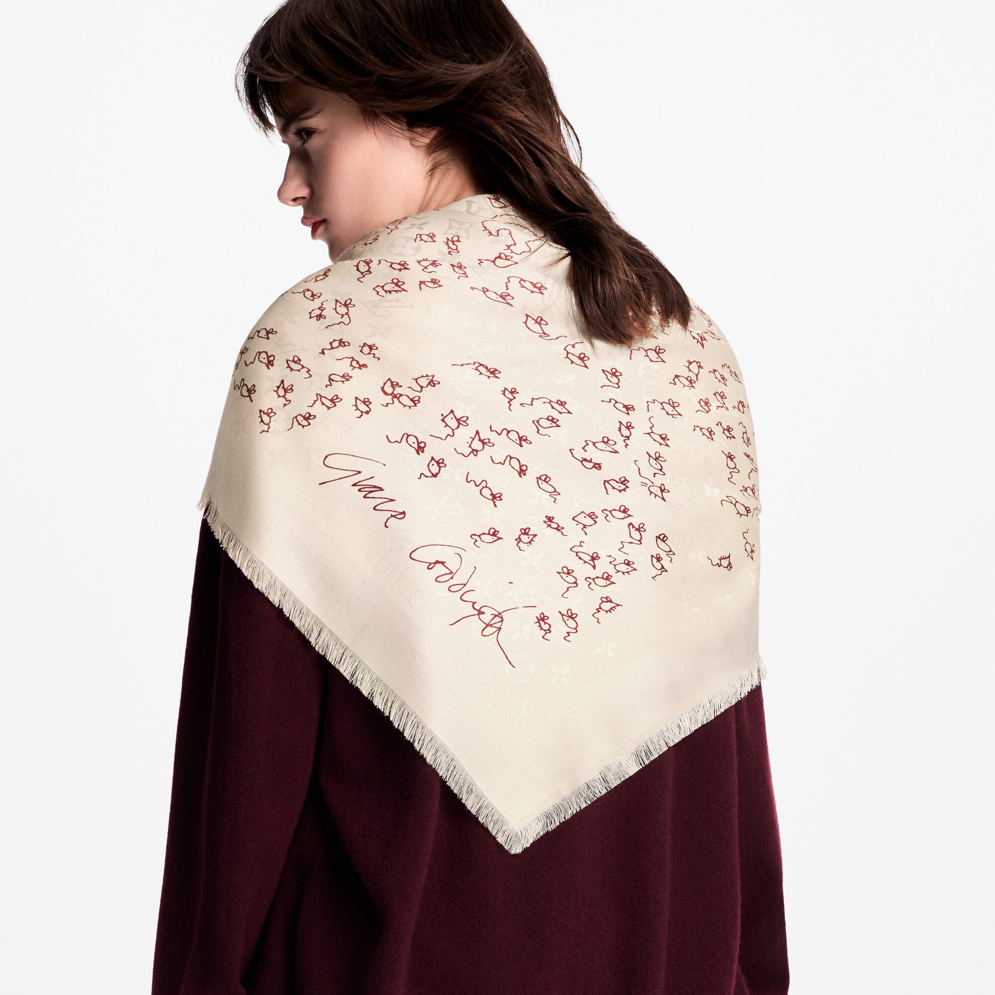 Châle LV Mice Monogram Classique S00 Femme Accessoires Châles et étoles | LOUIS VUITTON (Zoom produit)