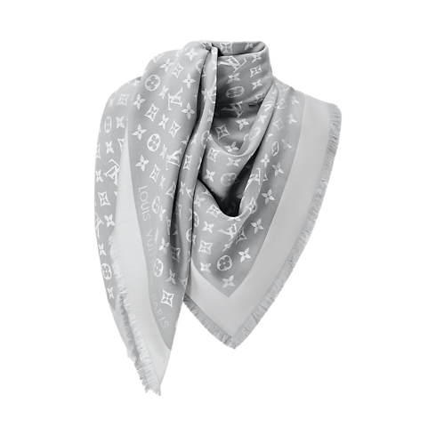 Châle Monogram Denim S00 Femme Accessoires Châles et étoles | LOUIS VUITTON (Zoom produit)