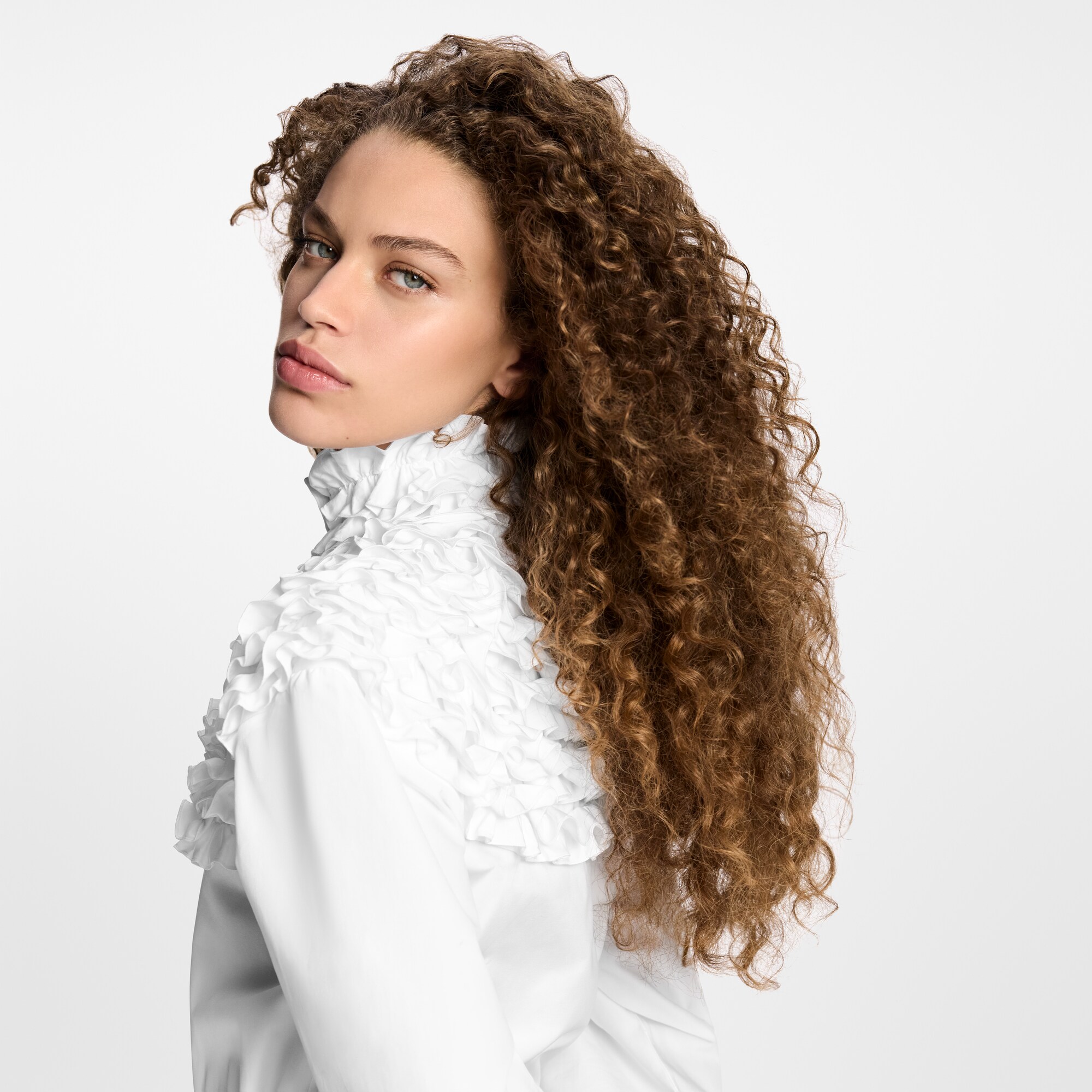 Chemise à col volanté  Femme Prêt-à-porter Hauts | LOUIS VUITTON (Zoom produit)