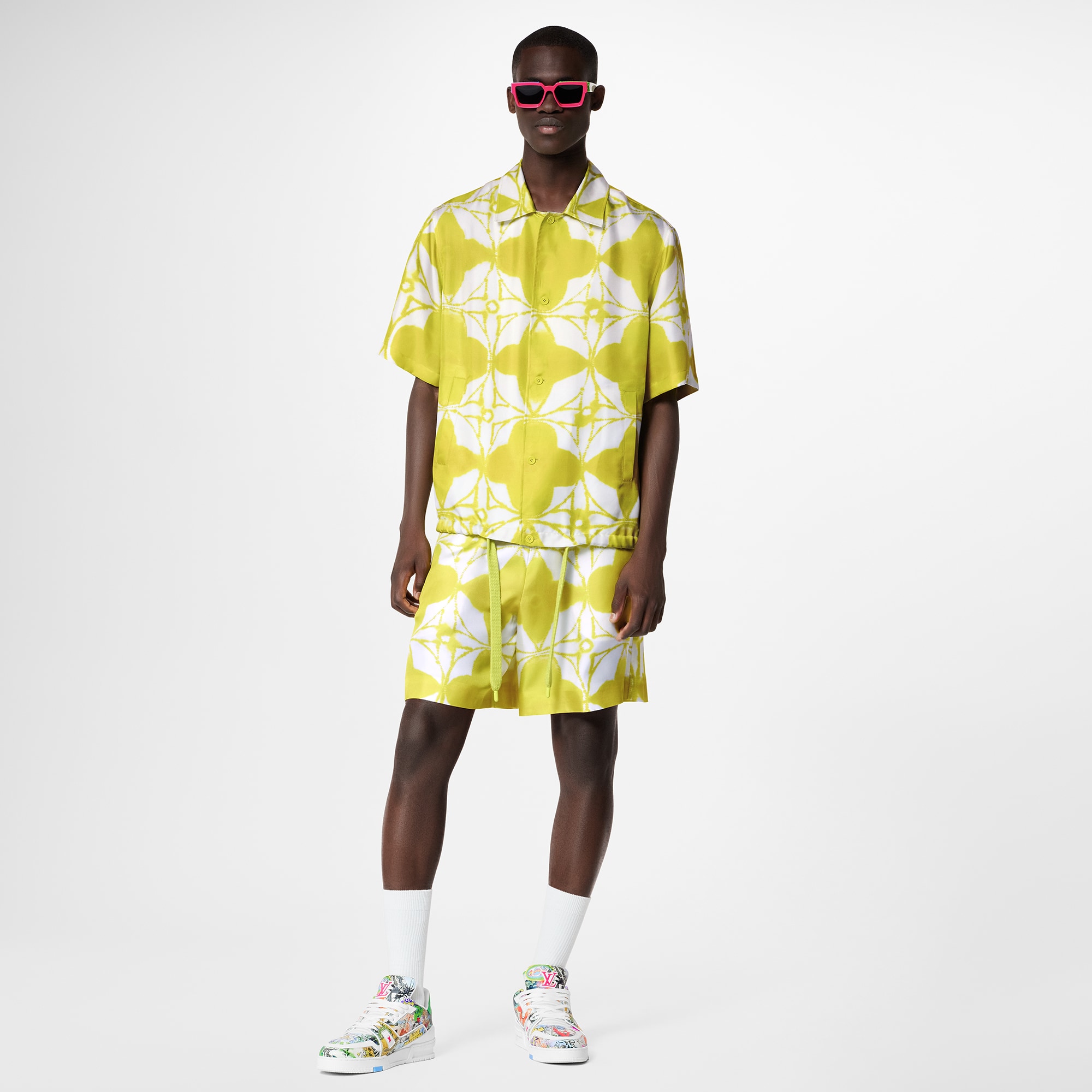 Chemise à manches courtes Monogram Shibori  Homme Discontinued Product Obs 7 | LOUIS VUITTON (Zoom produit)