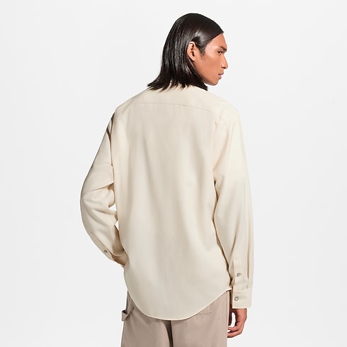 Chemise à manches longues en flanelle de cachemire et coton Homme Prêt-à-porter Tout le prêt-à-porter | LOUIS VUITTON (Zoom produit)