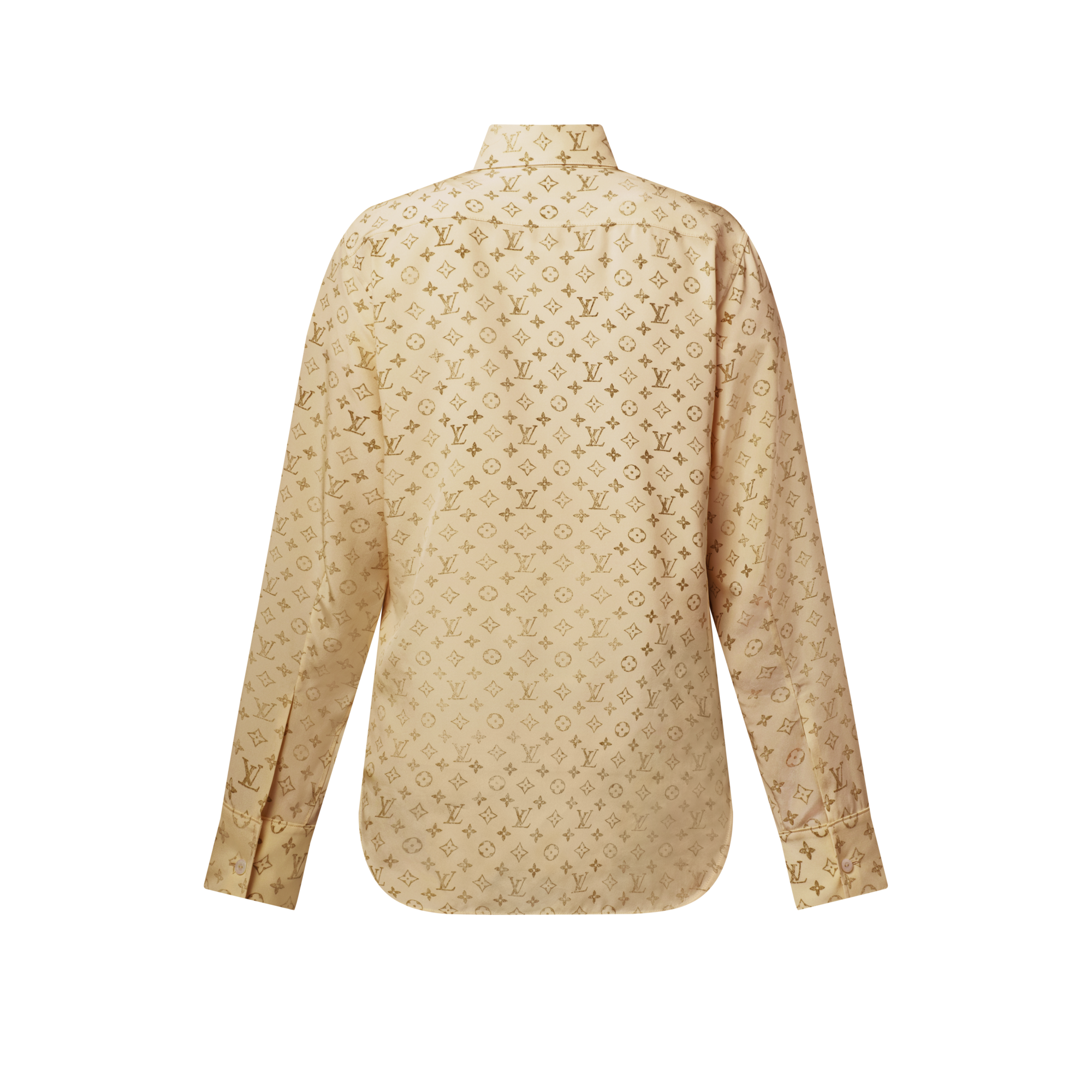 Chemise à Monogram délavé en soie  Femme Prêt-à-porter Hauts | LOUIS VUITTON (Zoom produit)