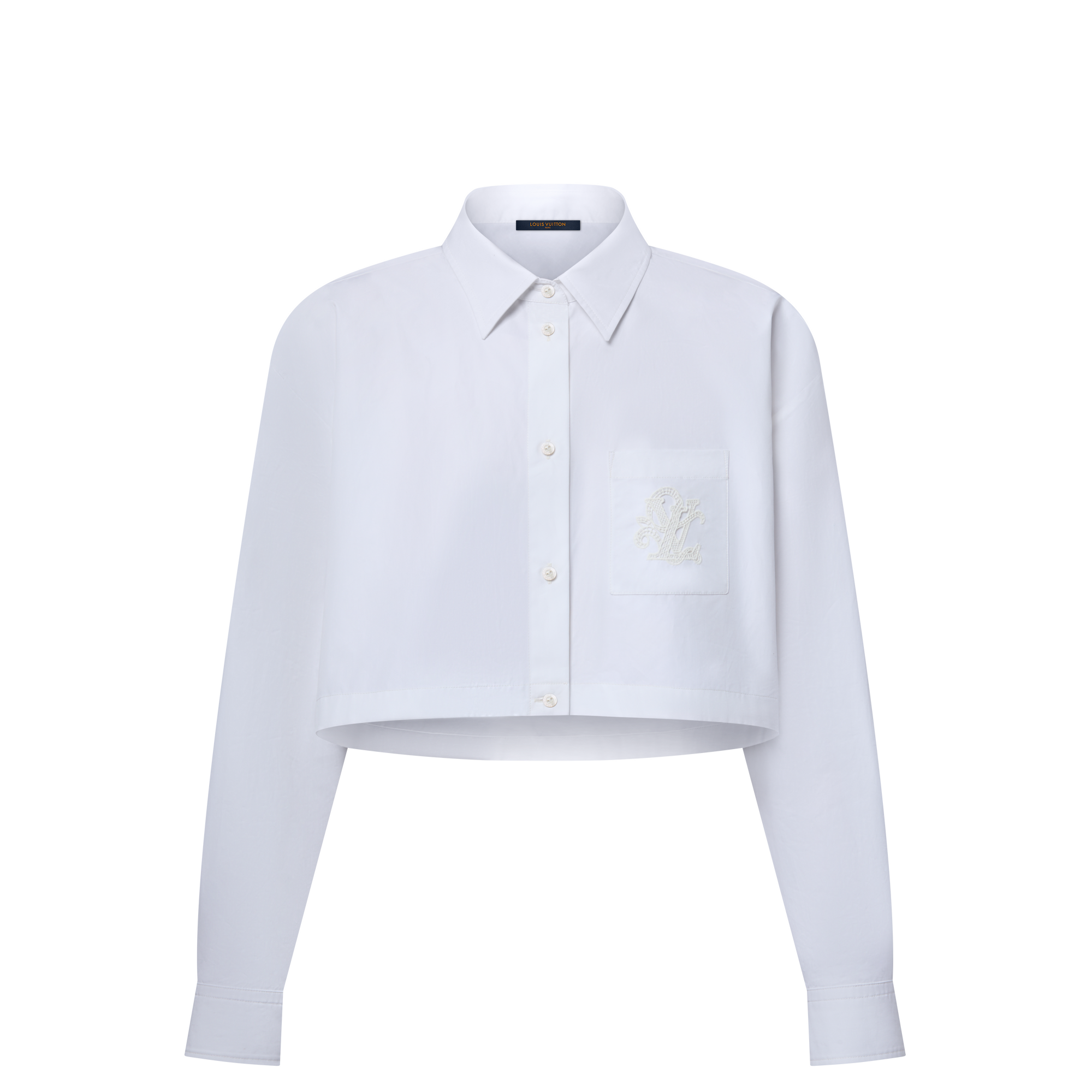 Chemise courte à broderie LV  Femme Prêt-à-porter Hauts | LOUIS VUITTON (Zoom produit)