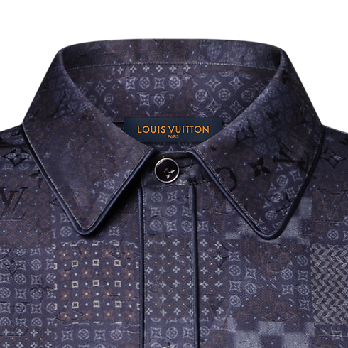Chemise de pyjama Damier en soie mélangée Homme Prêt-à-porter Tout le prêt-à-porter | LOUIS VUITTON (Zoom produit)