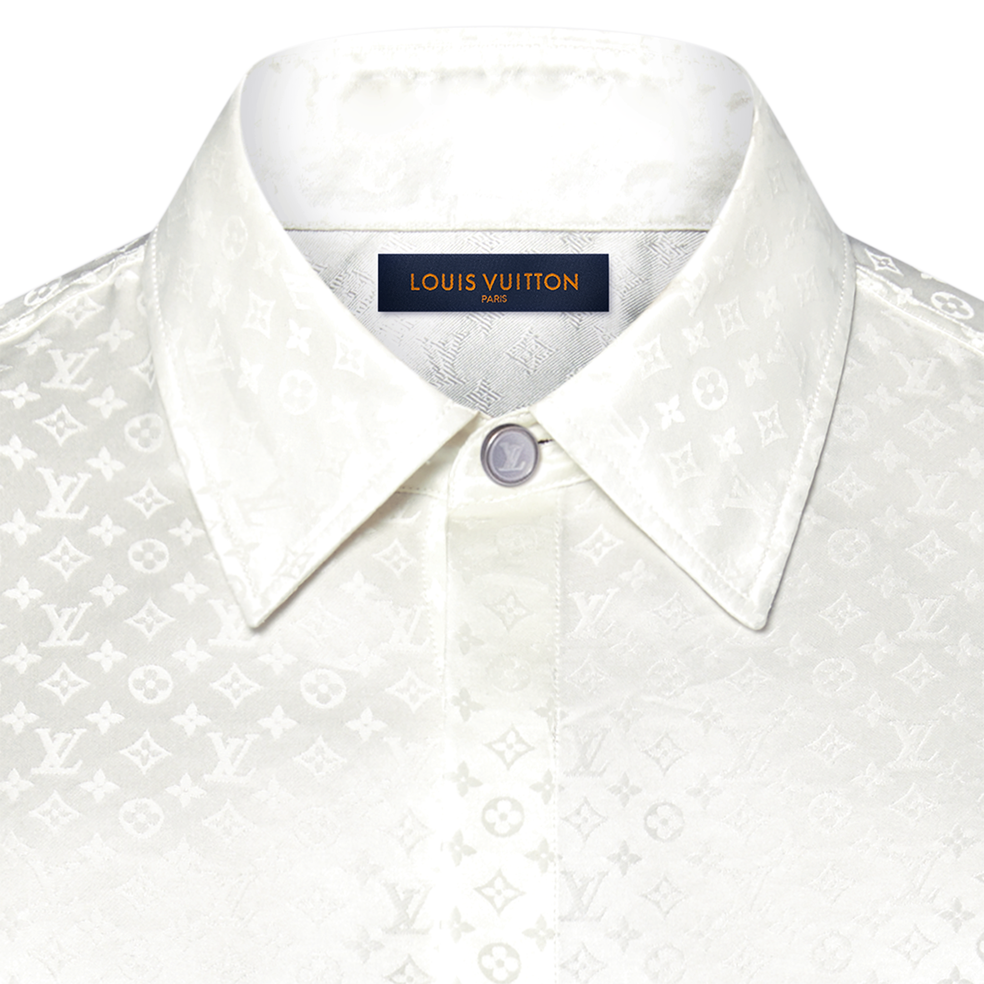 Chemise de soirée Mini Monogram en soie  Homme Prêt-à-porter Chemises | LOUIS VUITTON (Zoom produit)