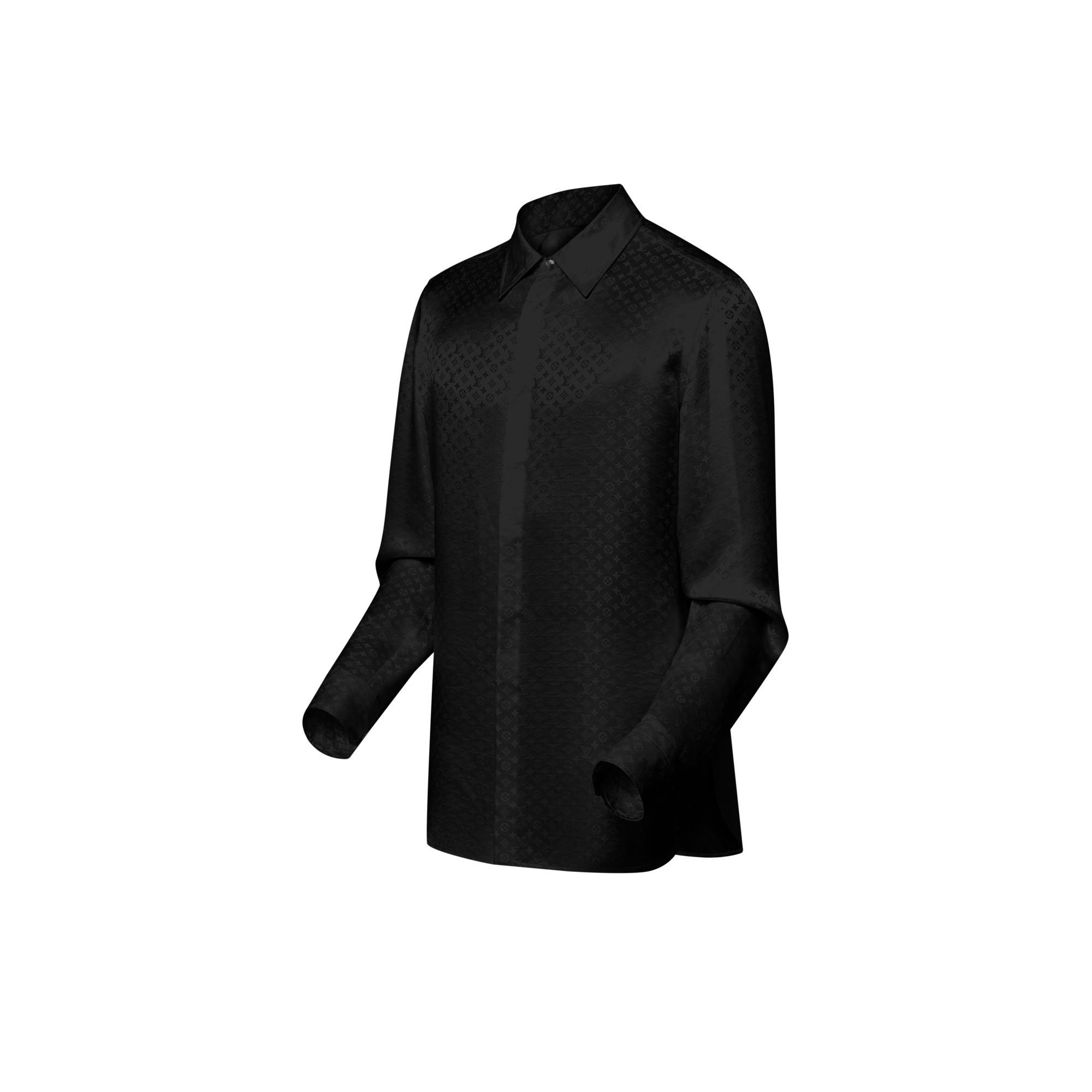 Chemise de soirée Mini Monogram en soie  Homme Prêt-à-porter Chemises | LOUIS VUITTON (Zoom produit)