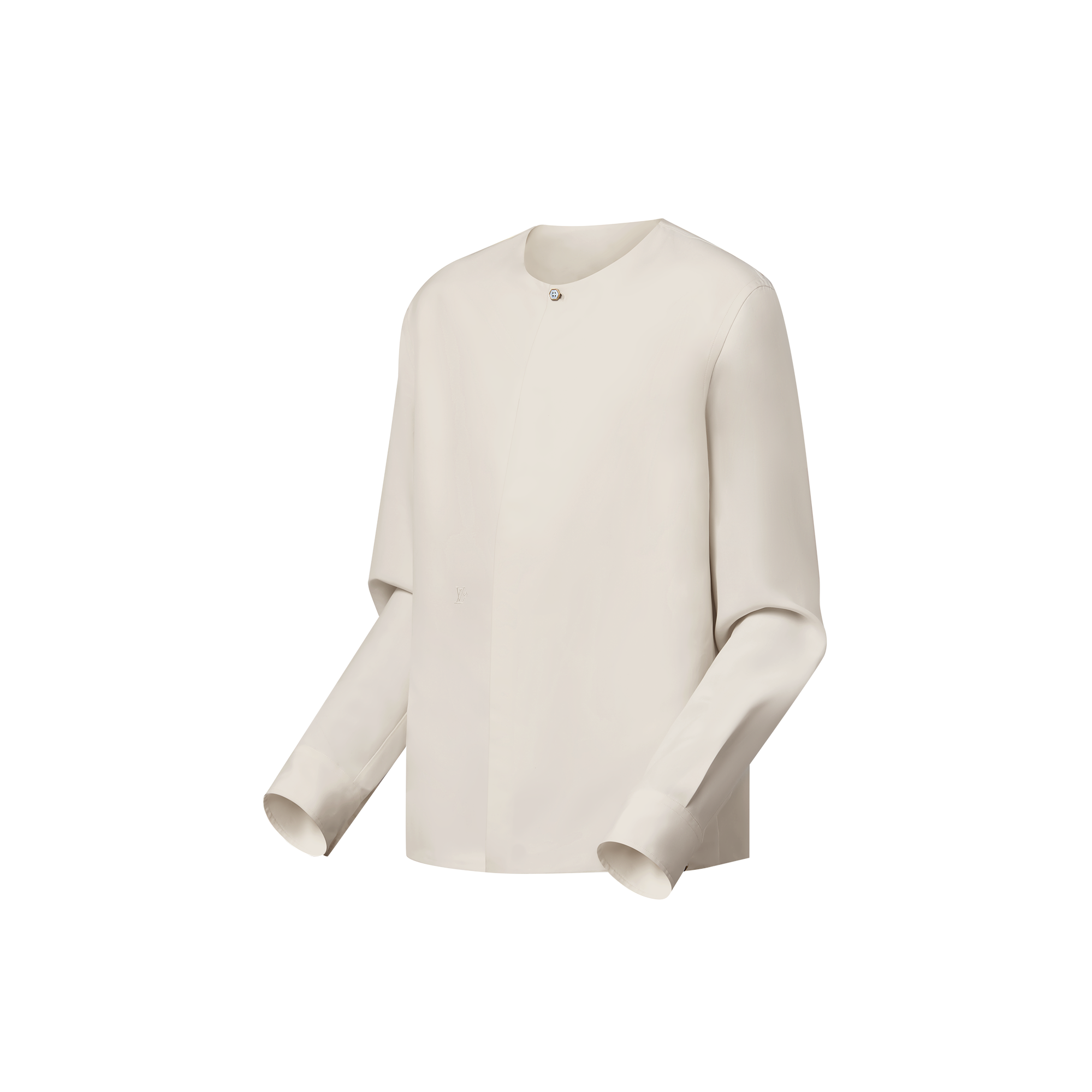 Chemise du soir sans col en soie  Homme Prêt-à-porter Chemises | LOUIS VUITTON (Zoom produit)