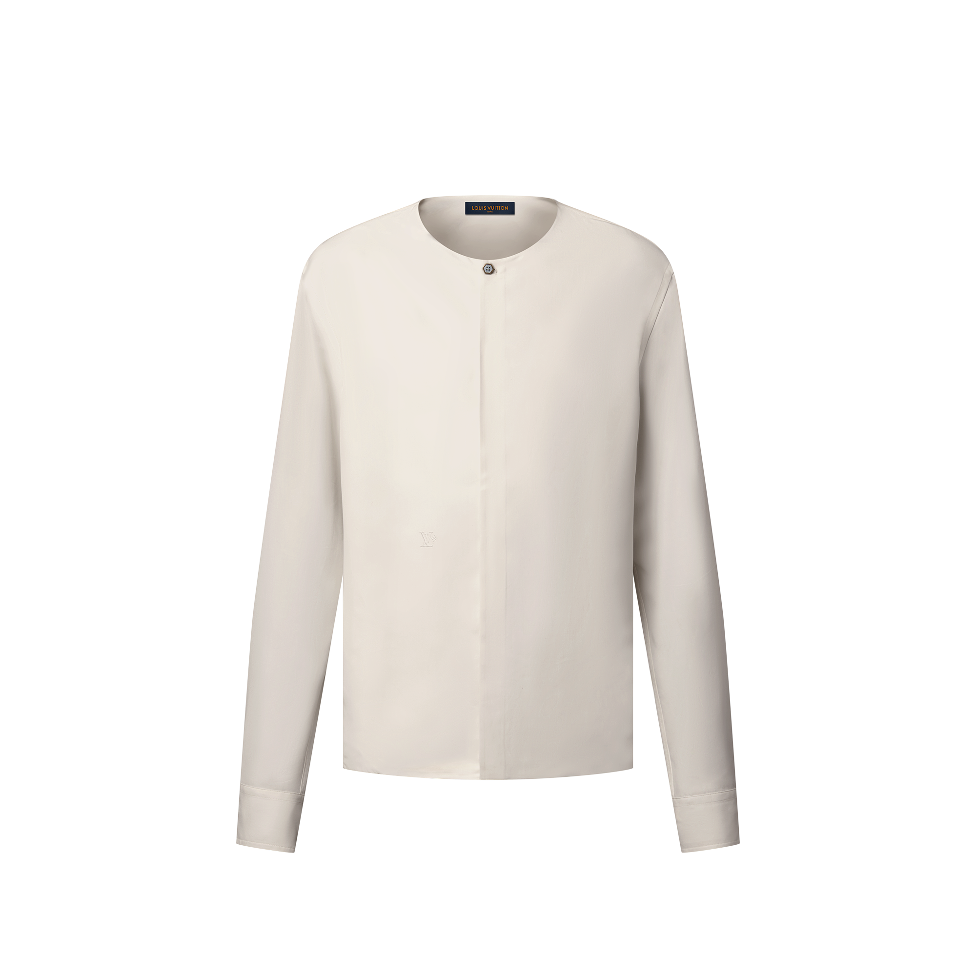 Chemise du soir sans col en soie  Homme Prêt-à-porter Chemises | LOUIS VUITTON (Zoom produit)