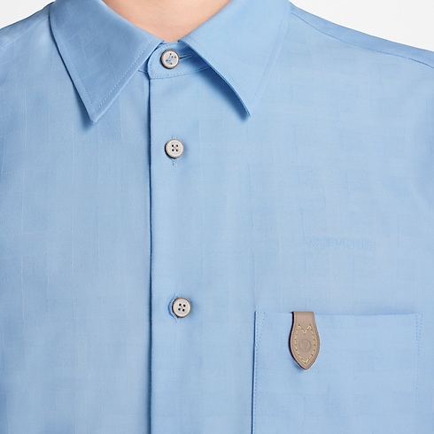 Chemise jacquard à manches longues en coton et cachemire Homme Prêt-à-porter Tout le prêt-à-porter | LOUIS VUITTON (Zoom produit)
